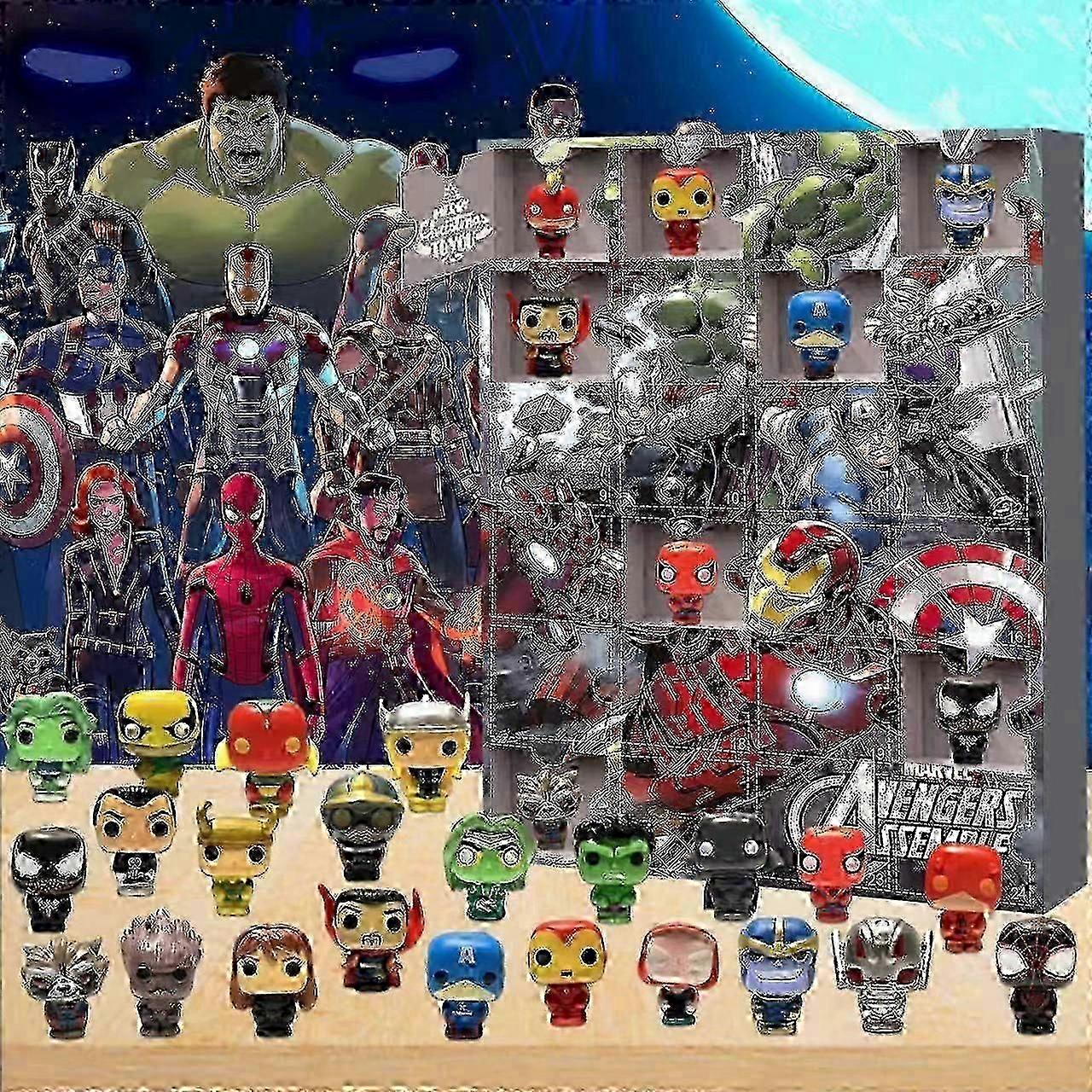 2025 Advent calendar Christmas Advent Calendar Avengers Marvel Christmas Advent Calendar Box 24 Gifts Halloween Countdown Blind Box