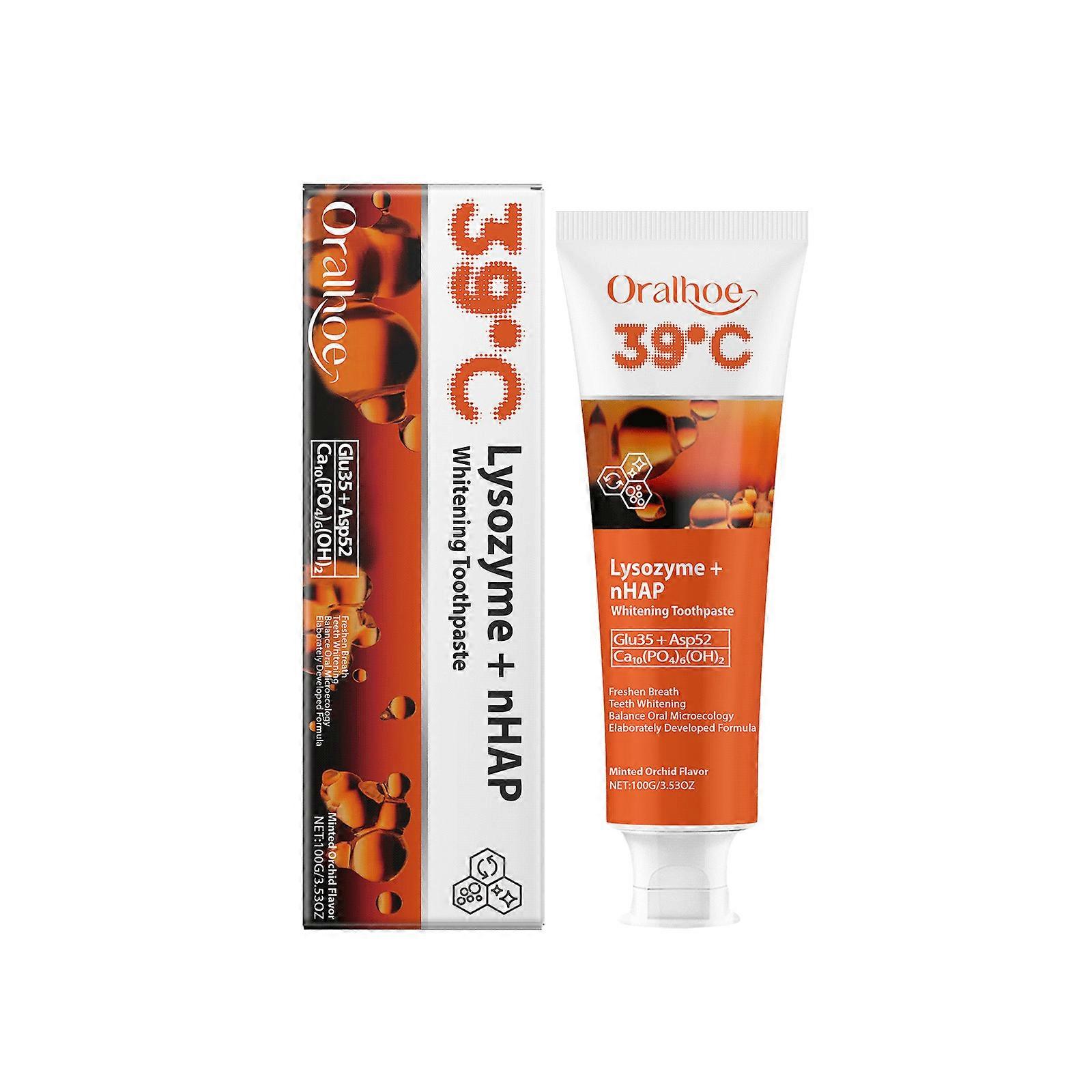 1-3x Hydroxyapatite Toothpaste with Lysozyme for Advanced Enamel Protection, Gentle Antibacterial Formula, Protects Gums, Soothes Sensitivity