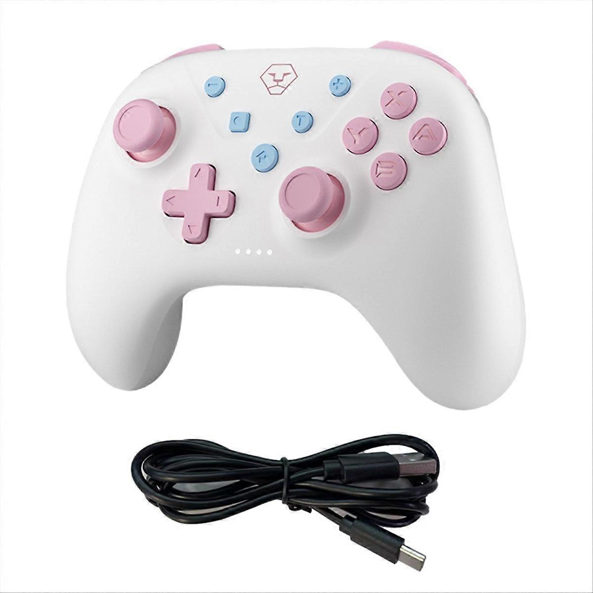 Aolion For Switch Bluetooth Gamepad Candy colored handle white