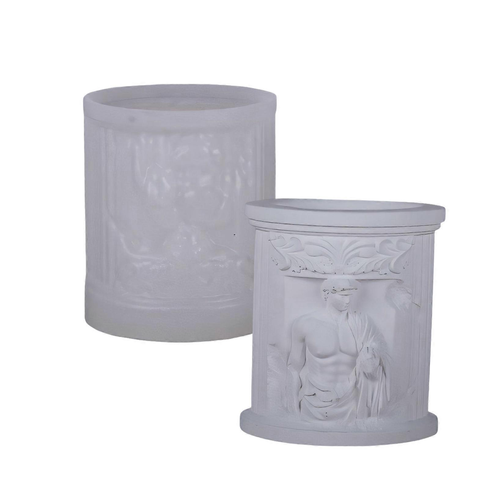 Flexible Silicone Craft Mould for Resin Davids and Decorative Candle Containers Home Decoration Casual Use Multicolor