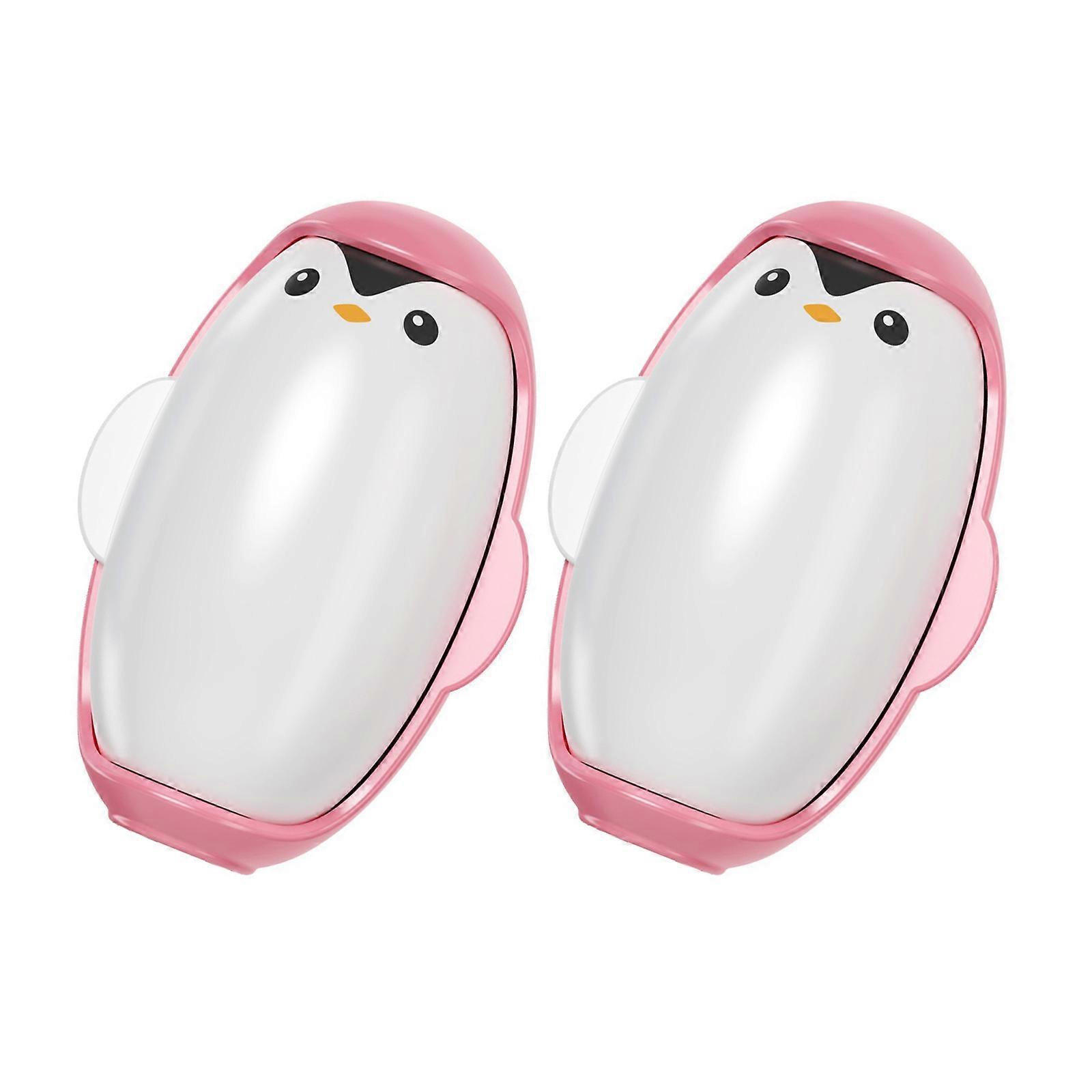 Washable Lint Remover for Pet Hair Clothes Compactly Reusable Fuzzs Roller 2pcs Lint Roller for Travel Friendly Design  Pink