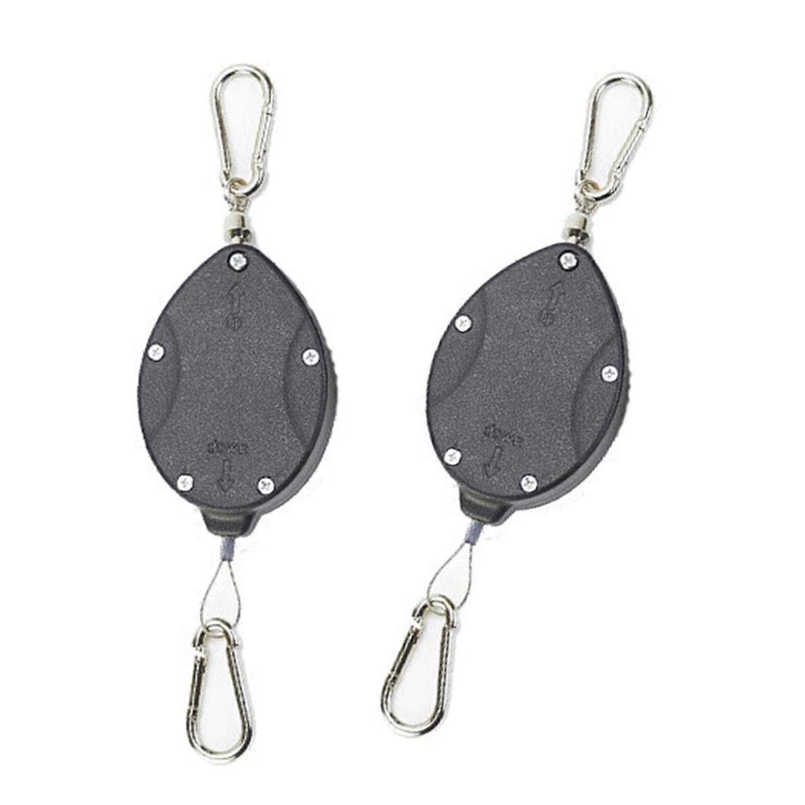 Retractable Plant Hooks for Ceiling Plant Pulley Perfect for Hanging Lights and Bird Feeders Display Multicolor