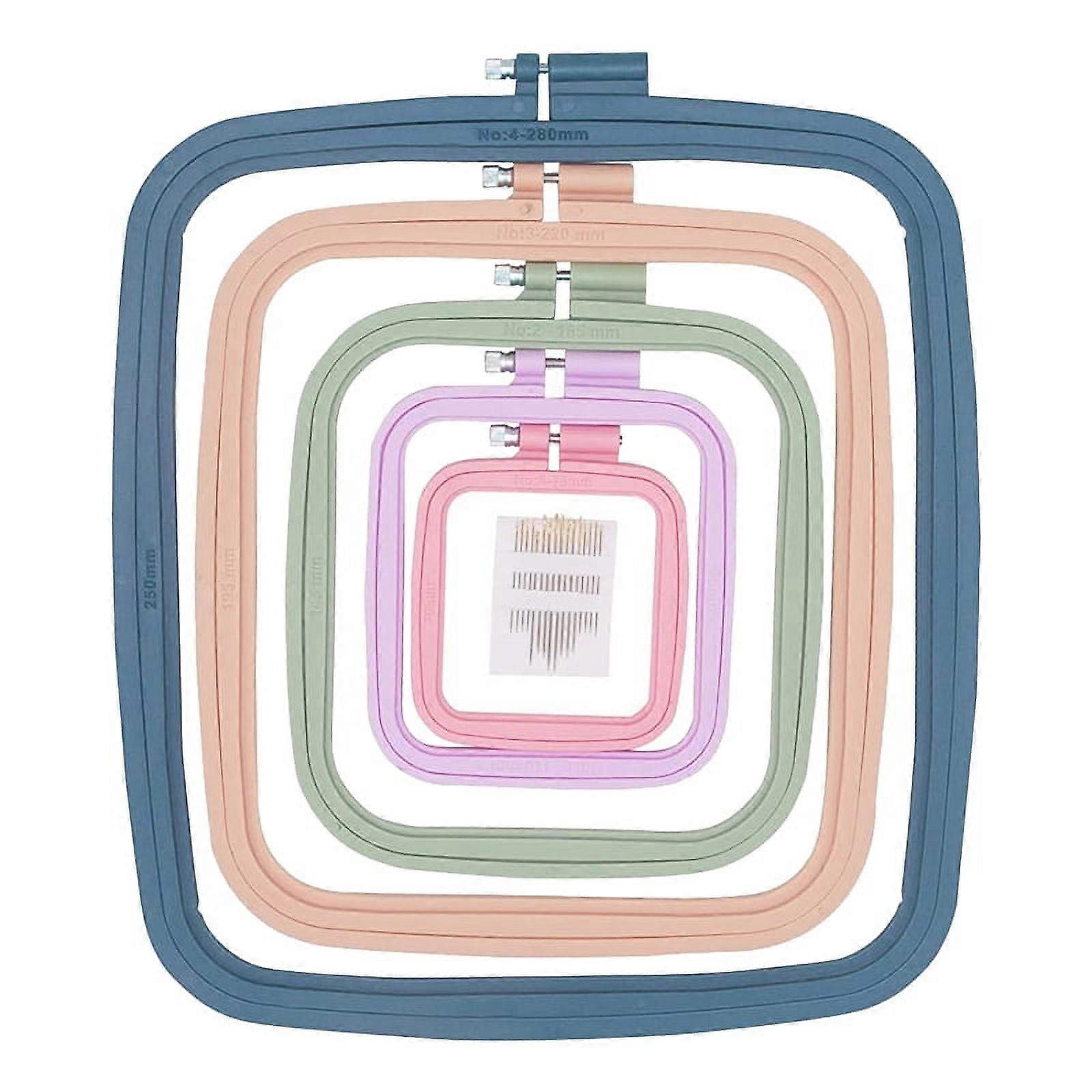 5 Pcs Embroidery Hoop Rectangle Embroidery Frame Hoop