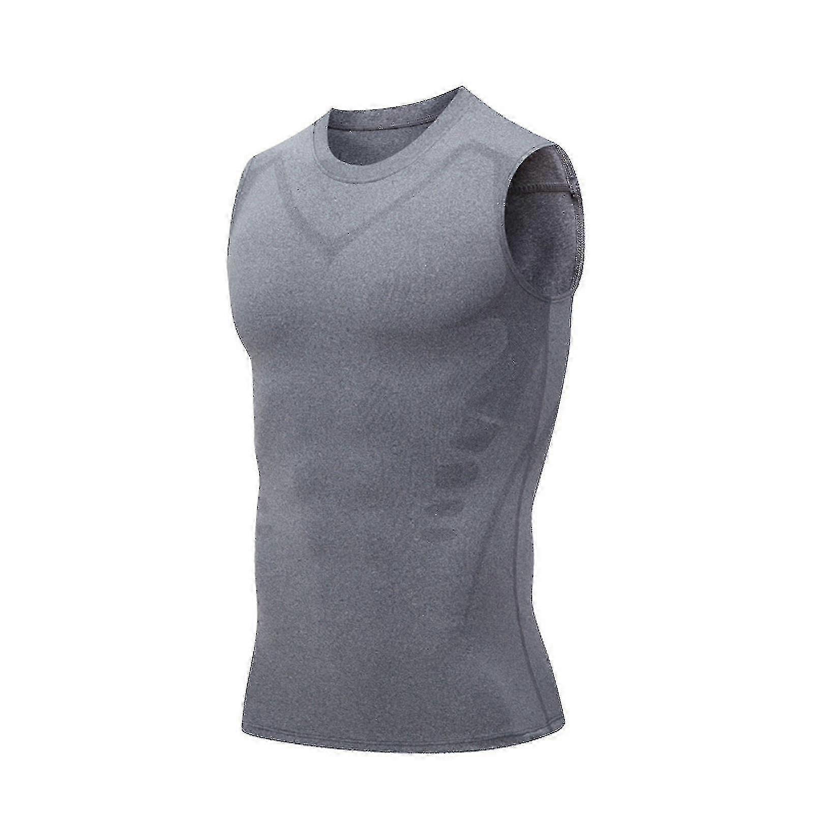 Ionic shaping vest for men, gynecomastia compression top