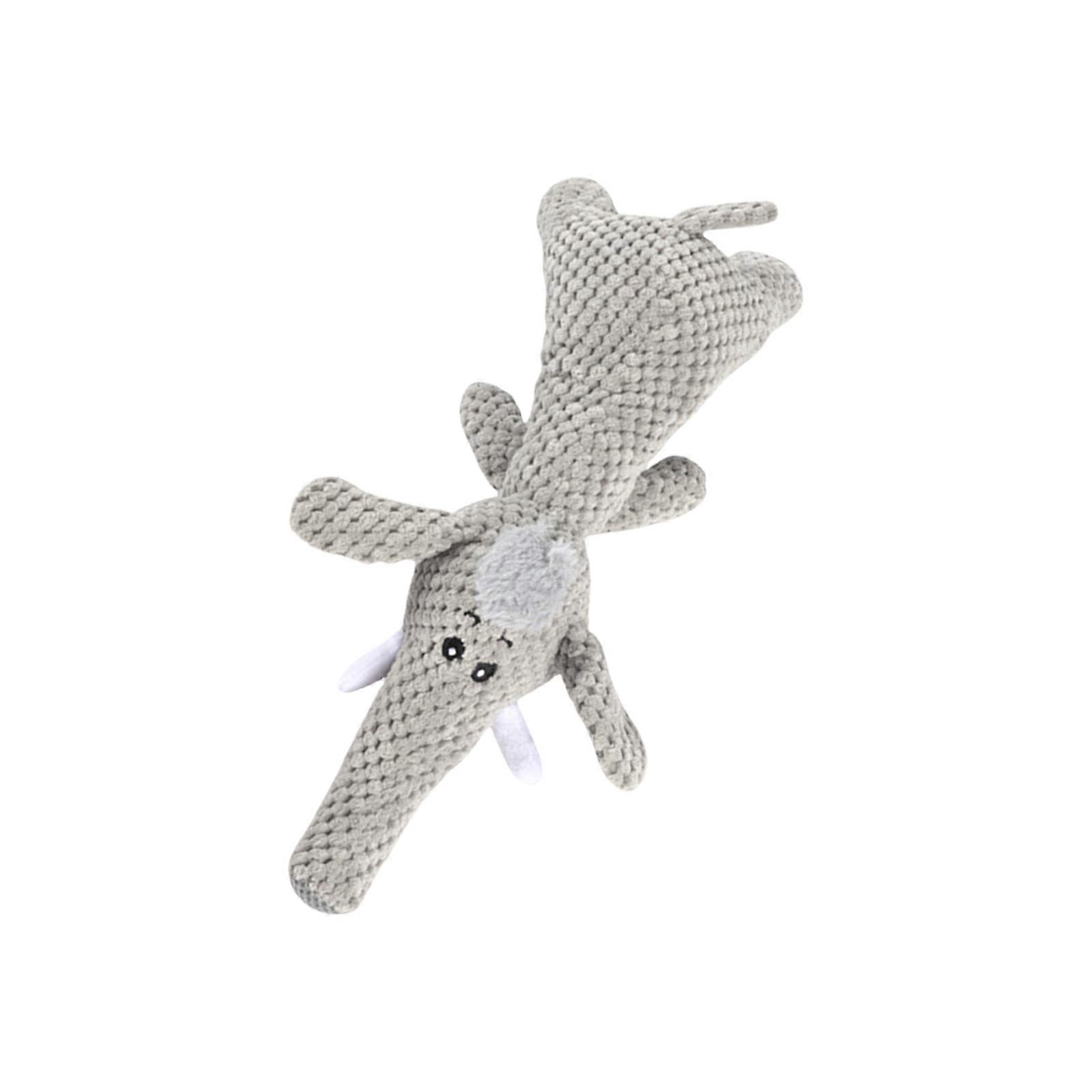 Cartoon Plush Animal Dog Chew Toy With Squeaky Sound Design For Breeds Mental Stimulation And Comfort Teething Relief Multicolor