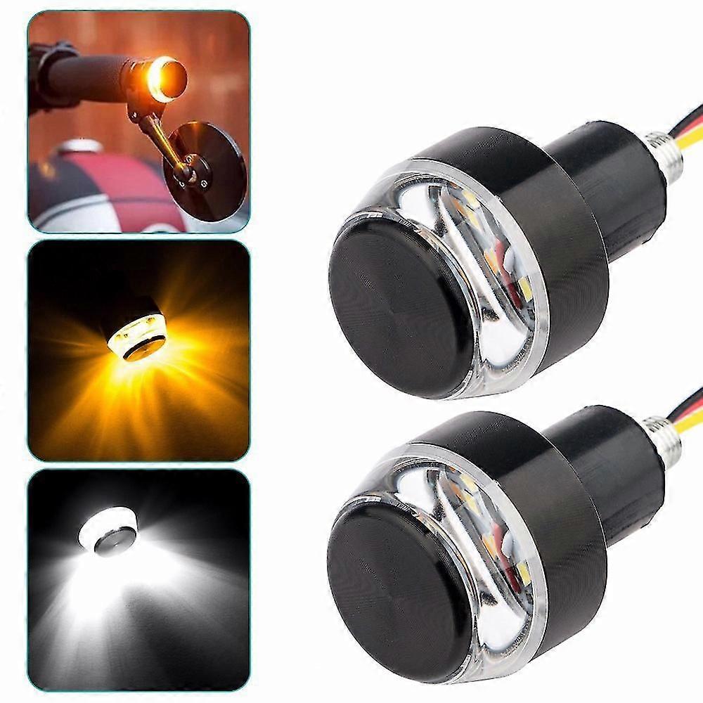 12v Turn Signals Motorcycle Led Handle Bar End Blinker For 22mm Handlebar Signal Light Flashing For Handle Bar