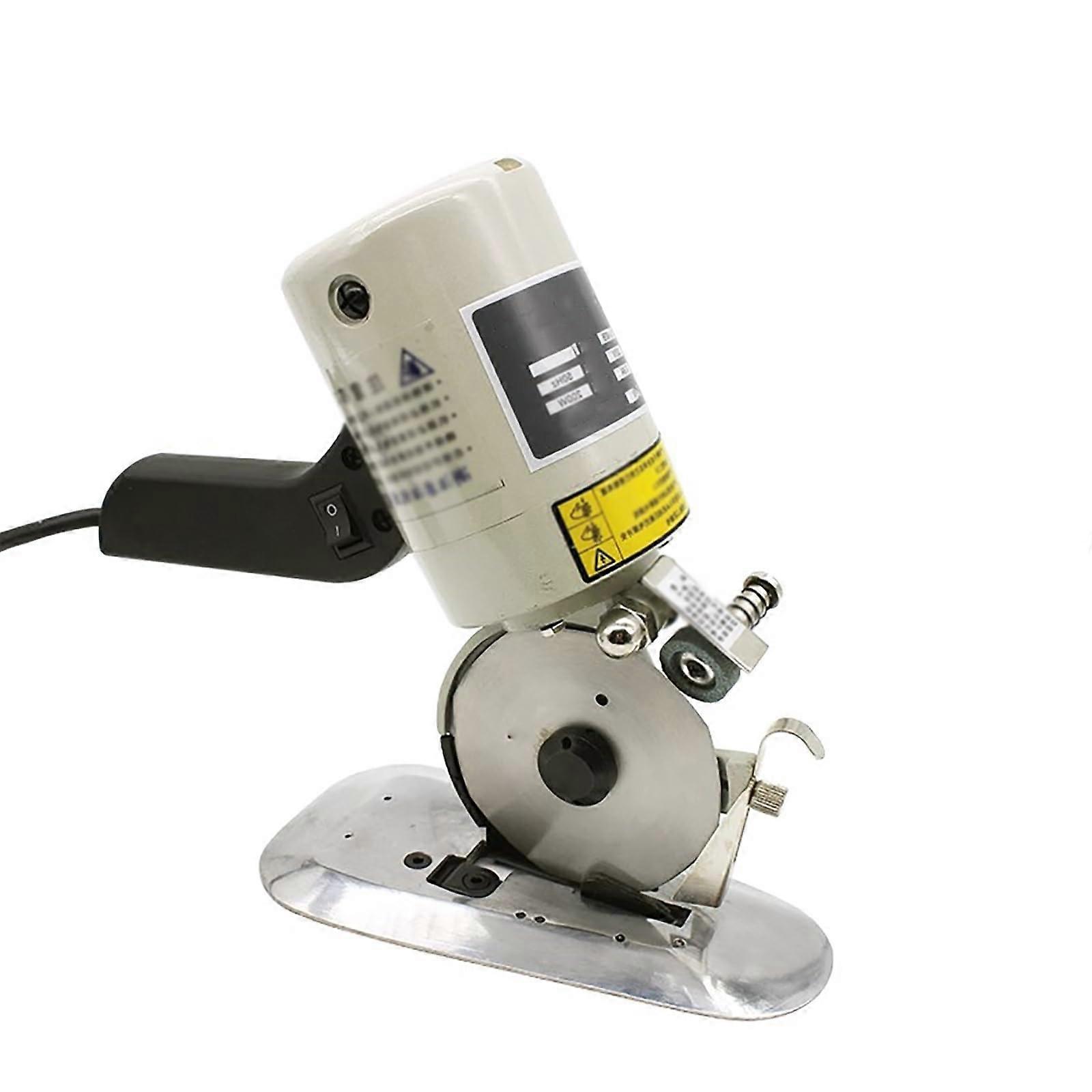 Electric Rotary Fabric Cutter 70mm MultiLayer Blade, BuiltIn Sharpener, Portable Tool for PU, Carpet and Thick Fabrics