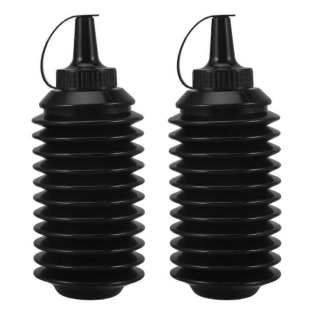2pcs Folding Toy Bead Storage Bottle Reusable Storage Bottle Foldable Toy Bead Holder 600ml