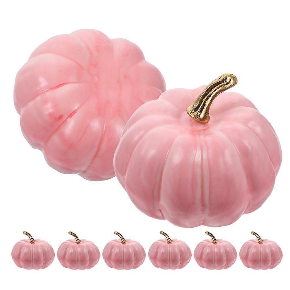 8Pcs Artificial Pumpkins Realistic Pumpkin Decorative Model for Party Decoration