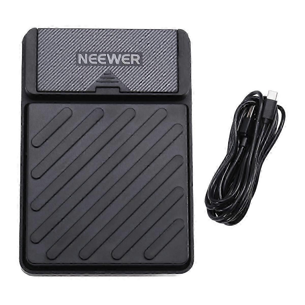 Interruptor de pie Bluetooth: pedal de control remoto silencioso compatible con la aplicación Teleprompter