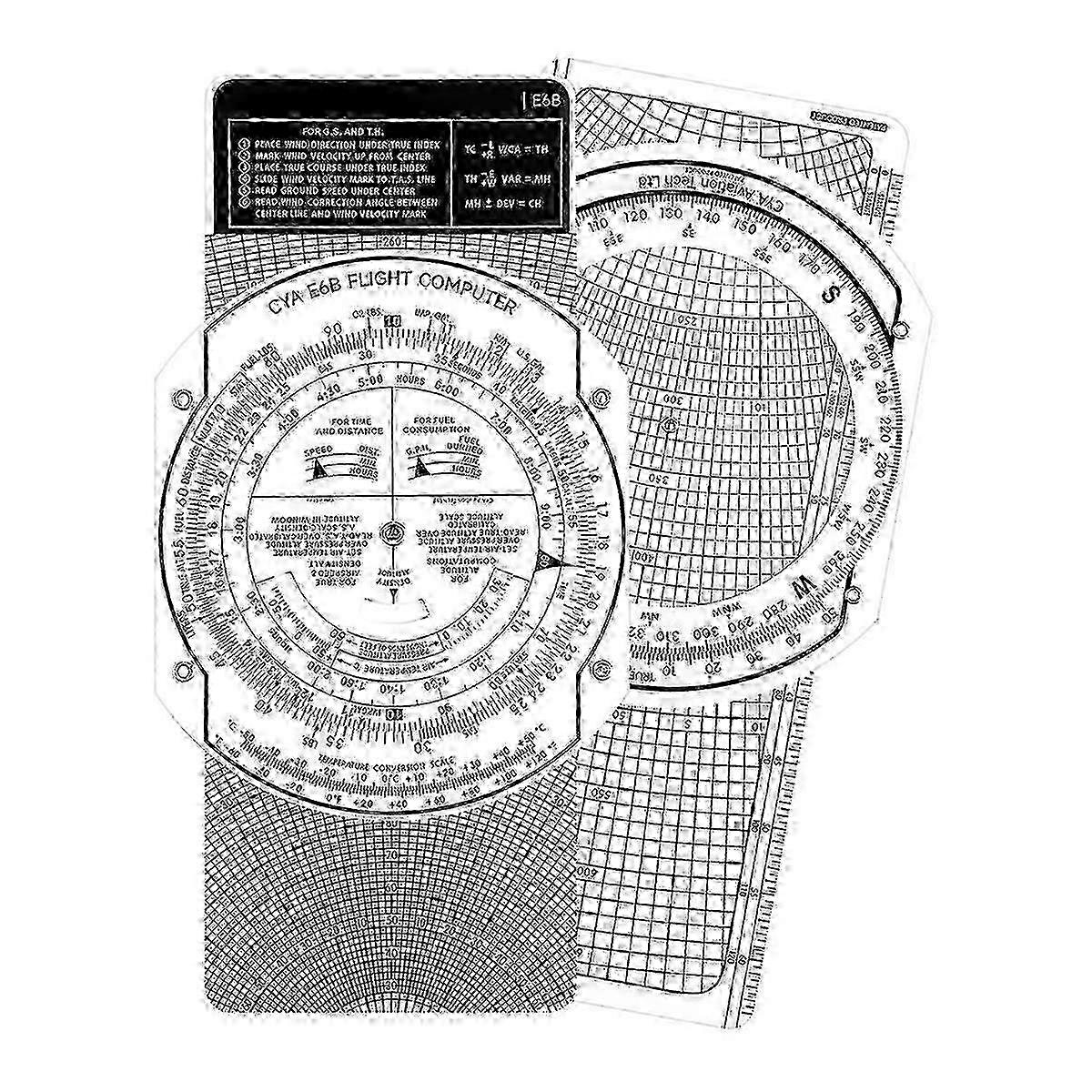 E6b Flight Calculator Flight Computer Calculator Essential Flying Training Student Tools for Flight Flying Training