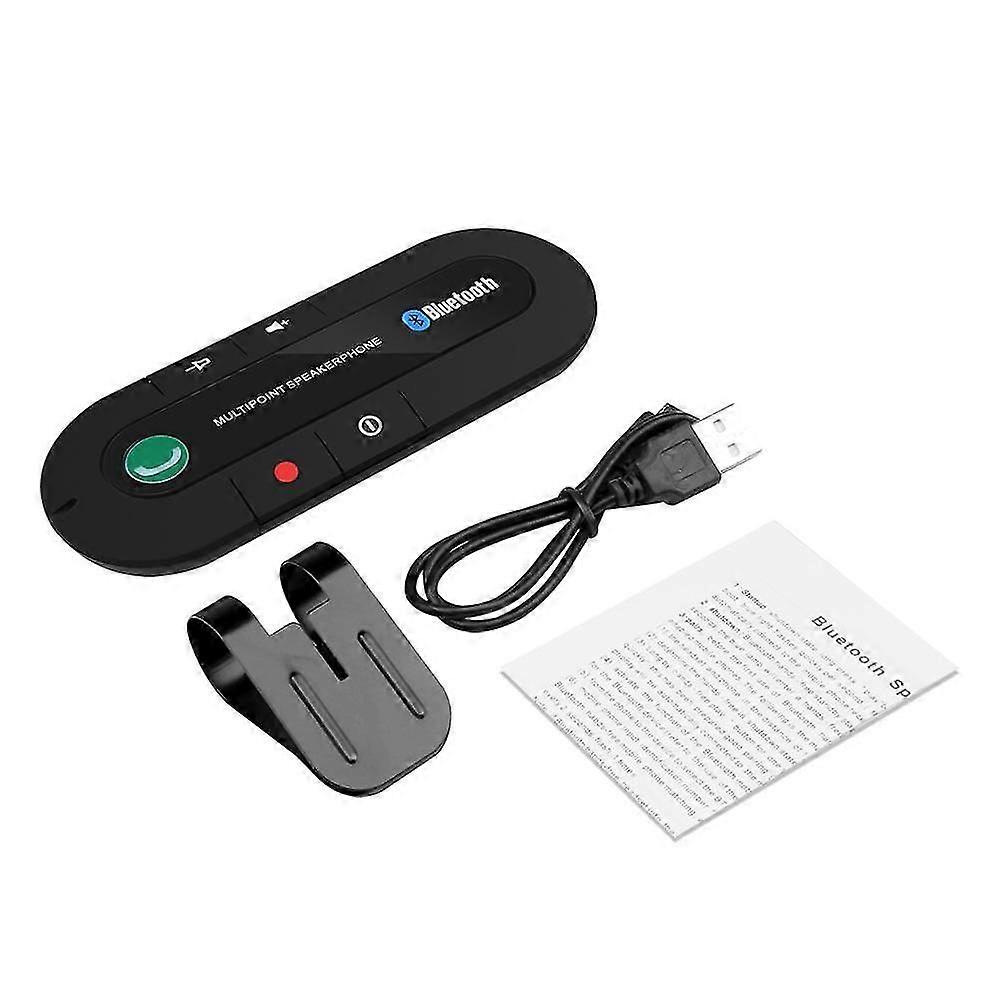 Wireless Bluetooth Handsfree Multipoint Speakerphone Speaker Car Kit Visor MP3 Music Player