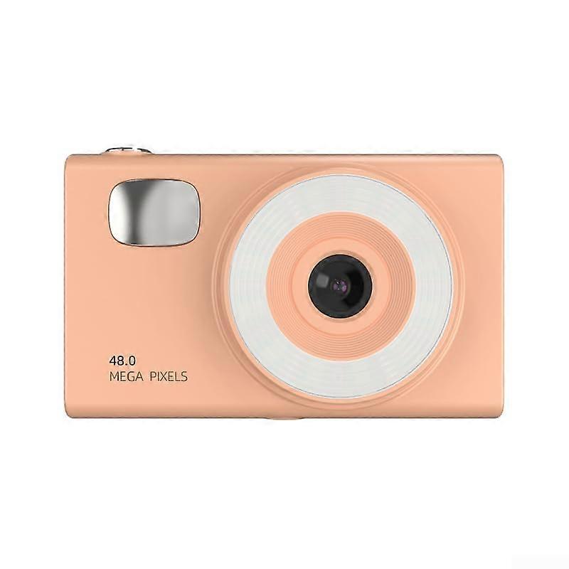 Digital Camera 1080P HD 48MP with 16X Zoom, Auto Focus, LED Low Light Video Recording (Orange)
