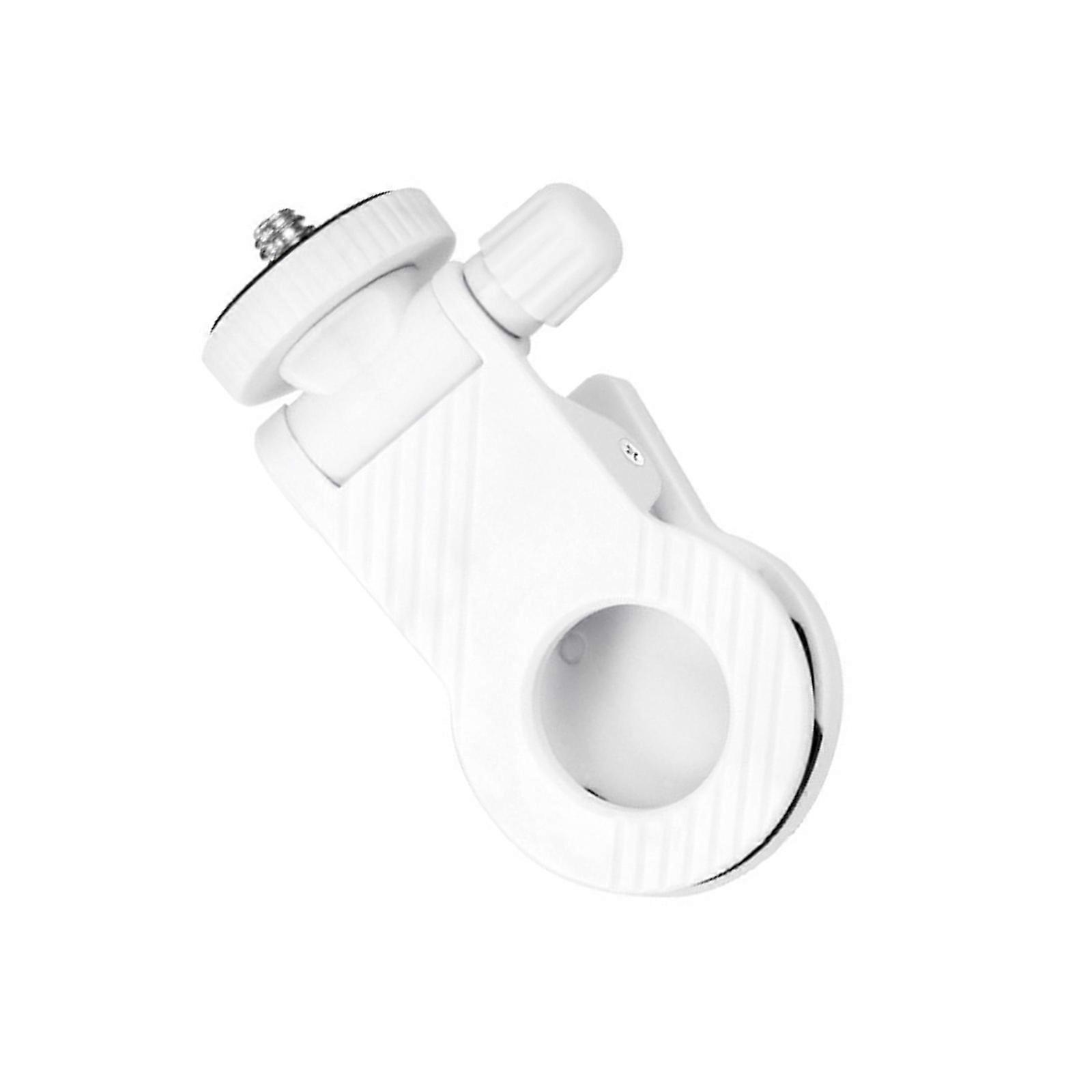 Multiple Position Phone Camera Fill Light Clip 360 Rotation Securedly Mount for Smartphones Tablets Content Creators  White