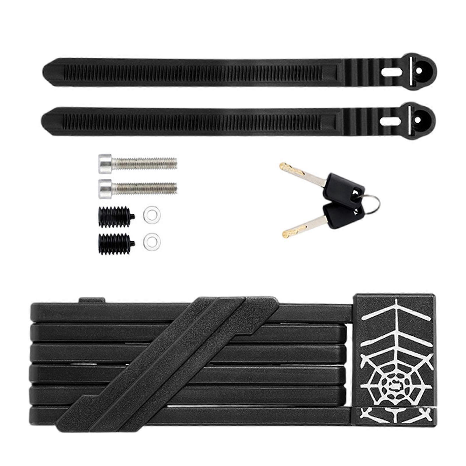 Polkupyörät Skootteri Moottoripyörä Taittuva Lukko Taittuva Ketju Raskas Metallinen Taittuva Lukko Avaimella ja Runkokiinnityksellä Kestävä Monivärinen