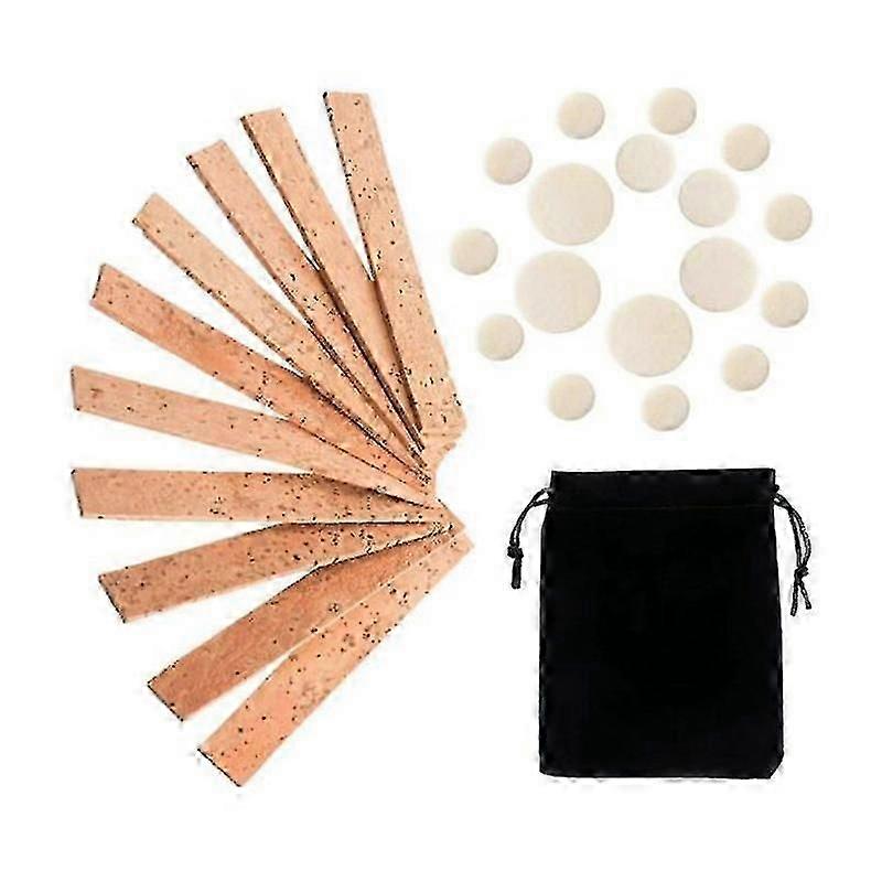 27 Pcs Clarinet Instrument Accessory Replacement Kit, Include 10 Neck Connection Cork And 17 Woodwi