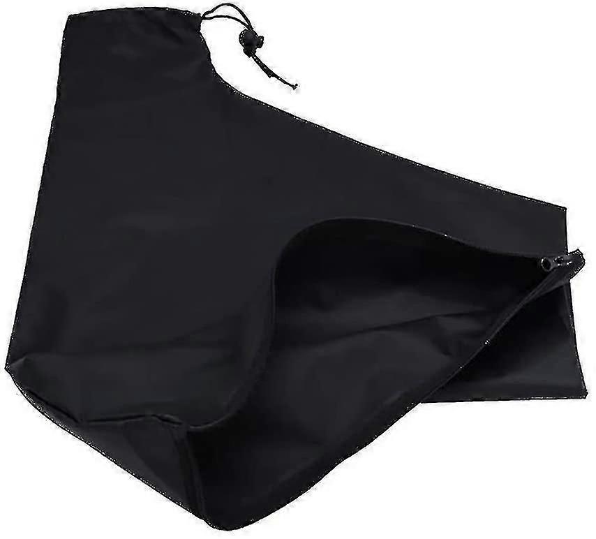 كيس تفريغ أوراق الشجر، كيس تقطيع كهربائي - كيس بسحاب، 44*35*60 سم (أسود)