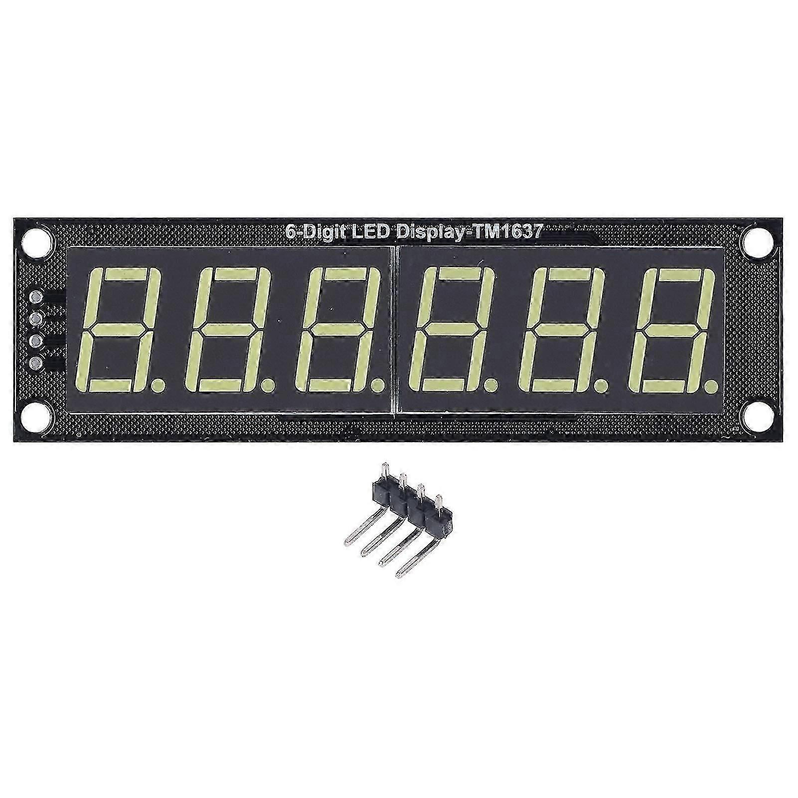 LEIDENE Vertoning Digitale Buis 6 Cijfer 7 Segment Decimaal Wit Licht Digitale Vertoningsmodule