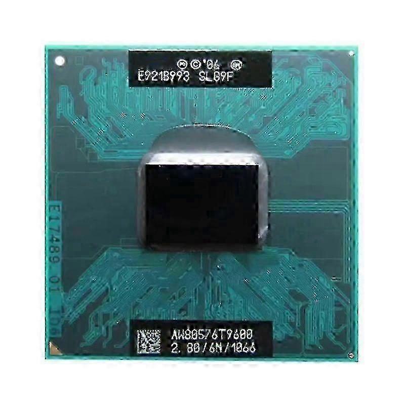 Core 2 Extreme T9600 CPU Socket PGA478, 2 Cores, 2 Threads, 2.80GHz, 6MB L2 Cache, 35W.