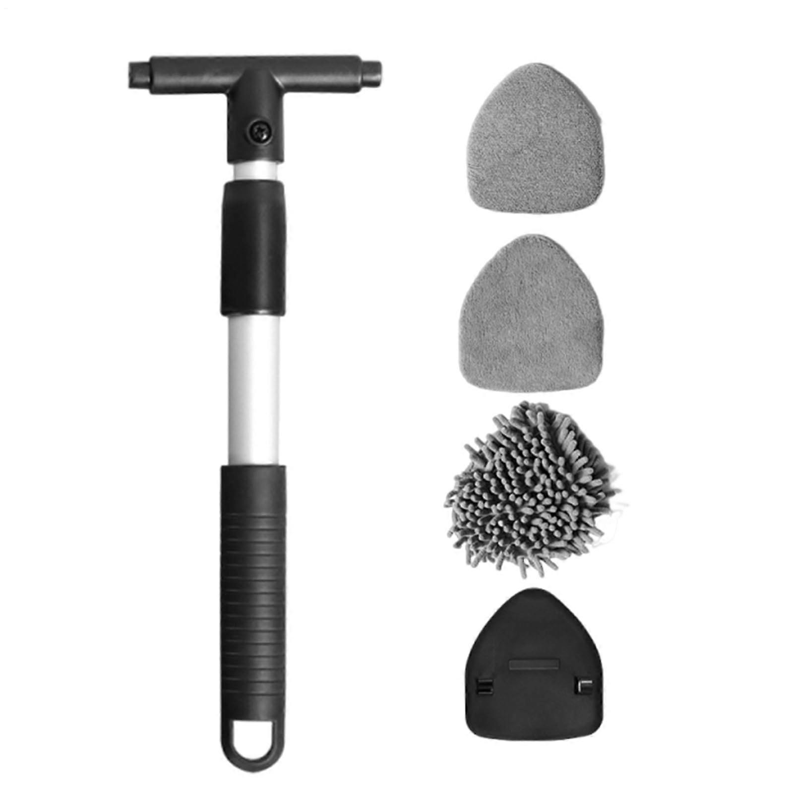 Window Cleaner Tool with Extendable Handle for Streak Glass, Car Windshield, and Shower Door