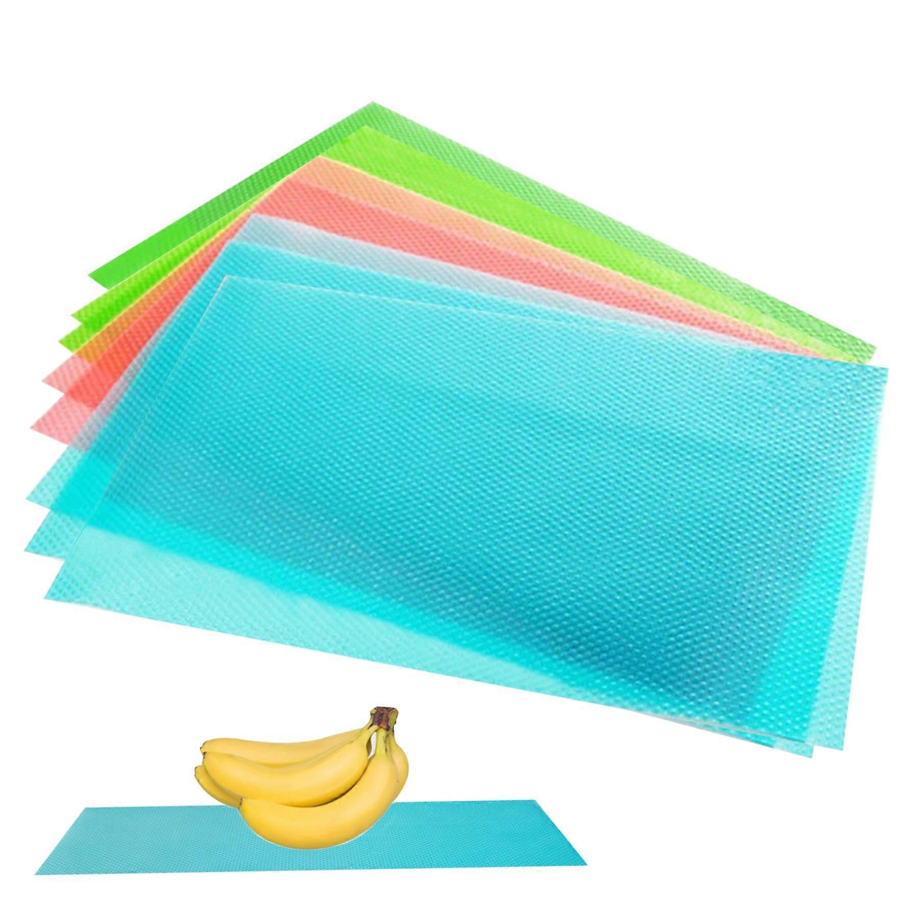 8 Pack Refrigerator Shelf Liners Washable Cuttable Fridge Mats for Freezer, Cabinet and Drawers 18x12