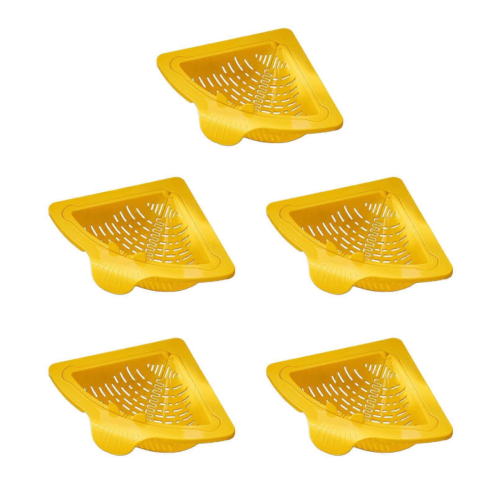 Triangle Magnetic Sink Drain Basket Popup Waste Disposal Design For Organized Countertops And Efficient Cleaning  Yellow