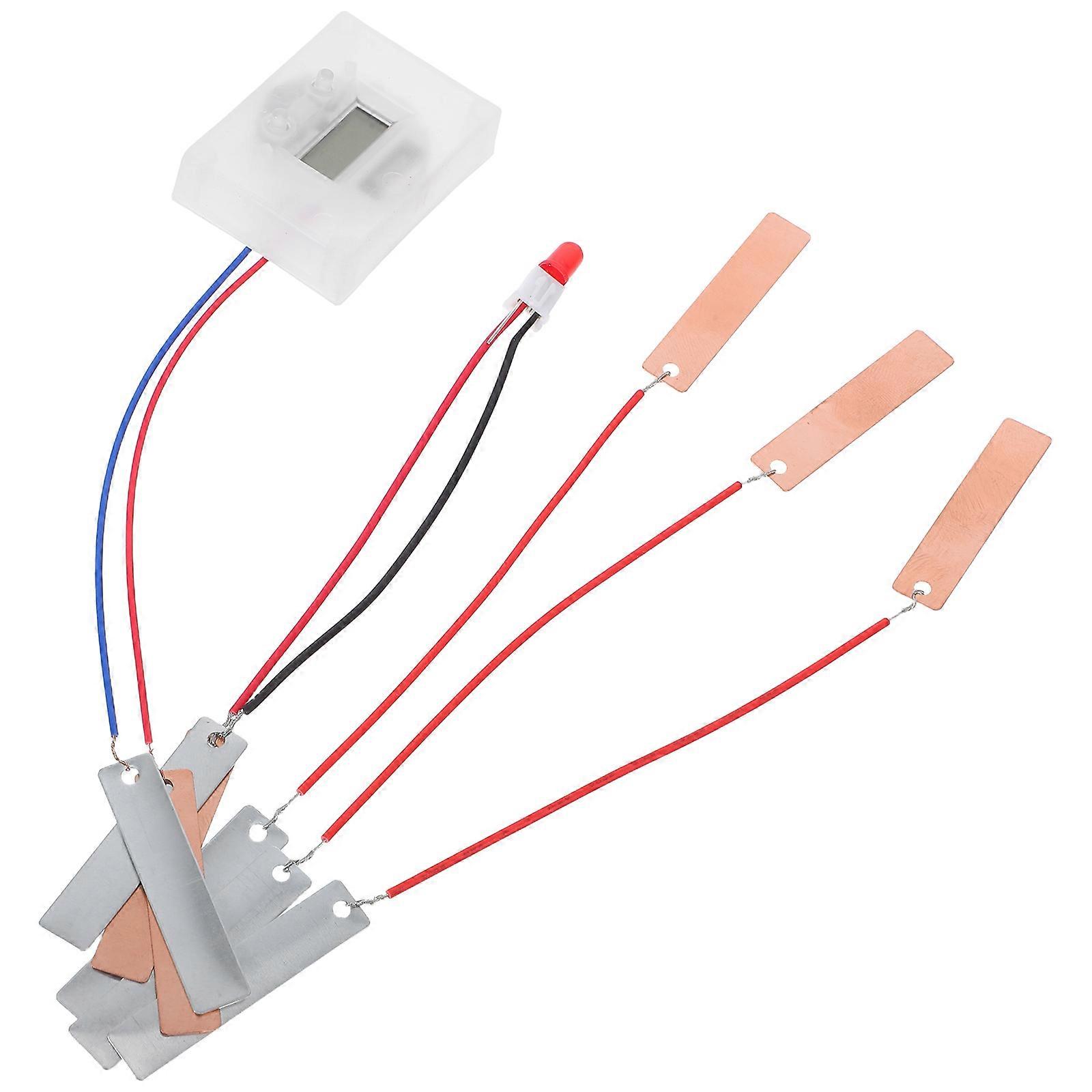 1 Set Fruit Battery Science Experiment Kit Orange Lemon Battery Physics Teaching Experiment Potato Physical Technology Invention Instrument Toy For St