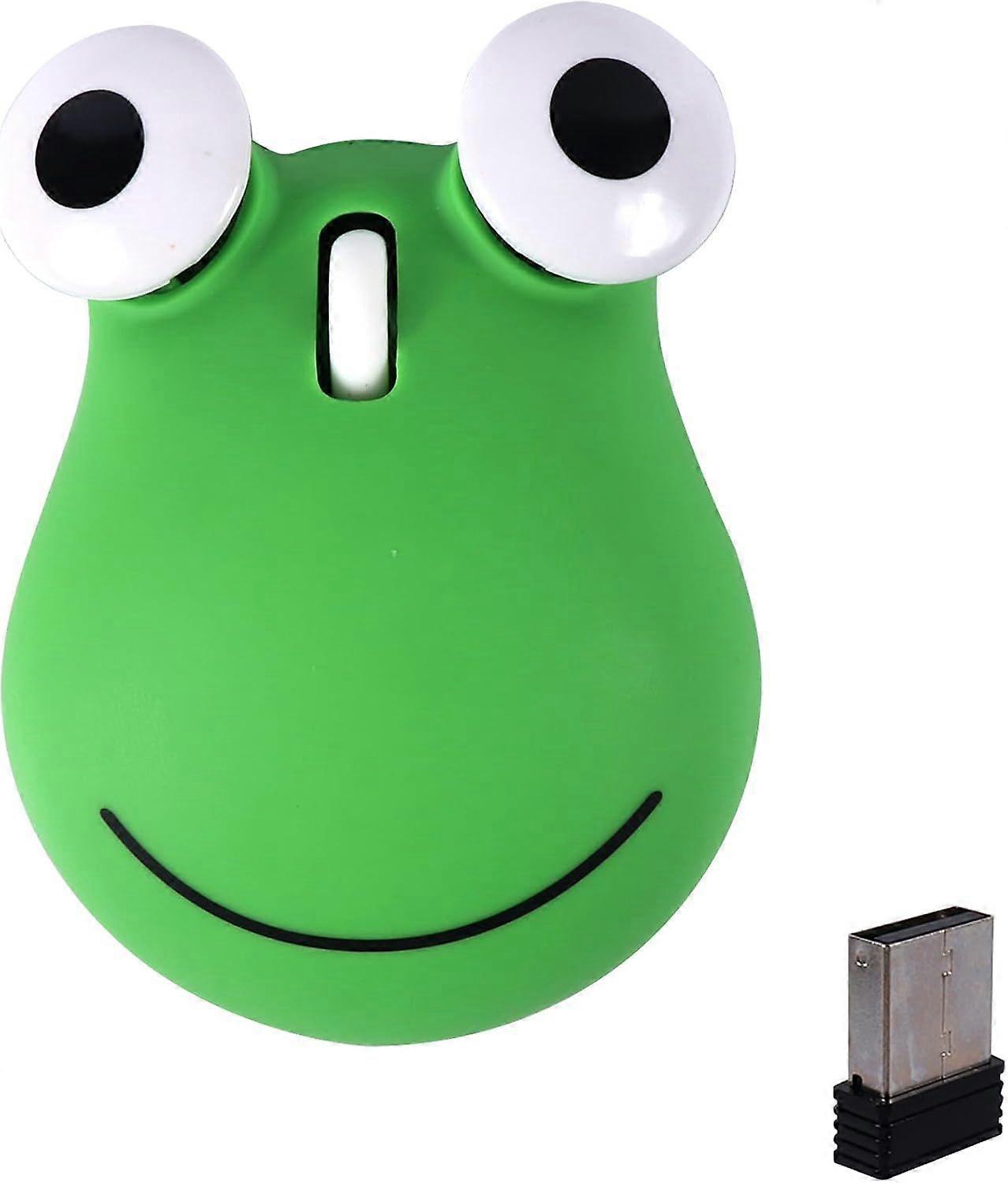 2.4G Wireless Mouse Cute Frog Computer Mouse Bluetooth Mouse USB Optical 1600DPI