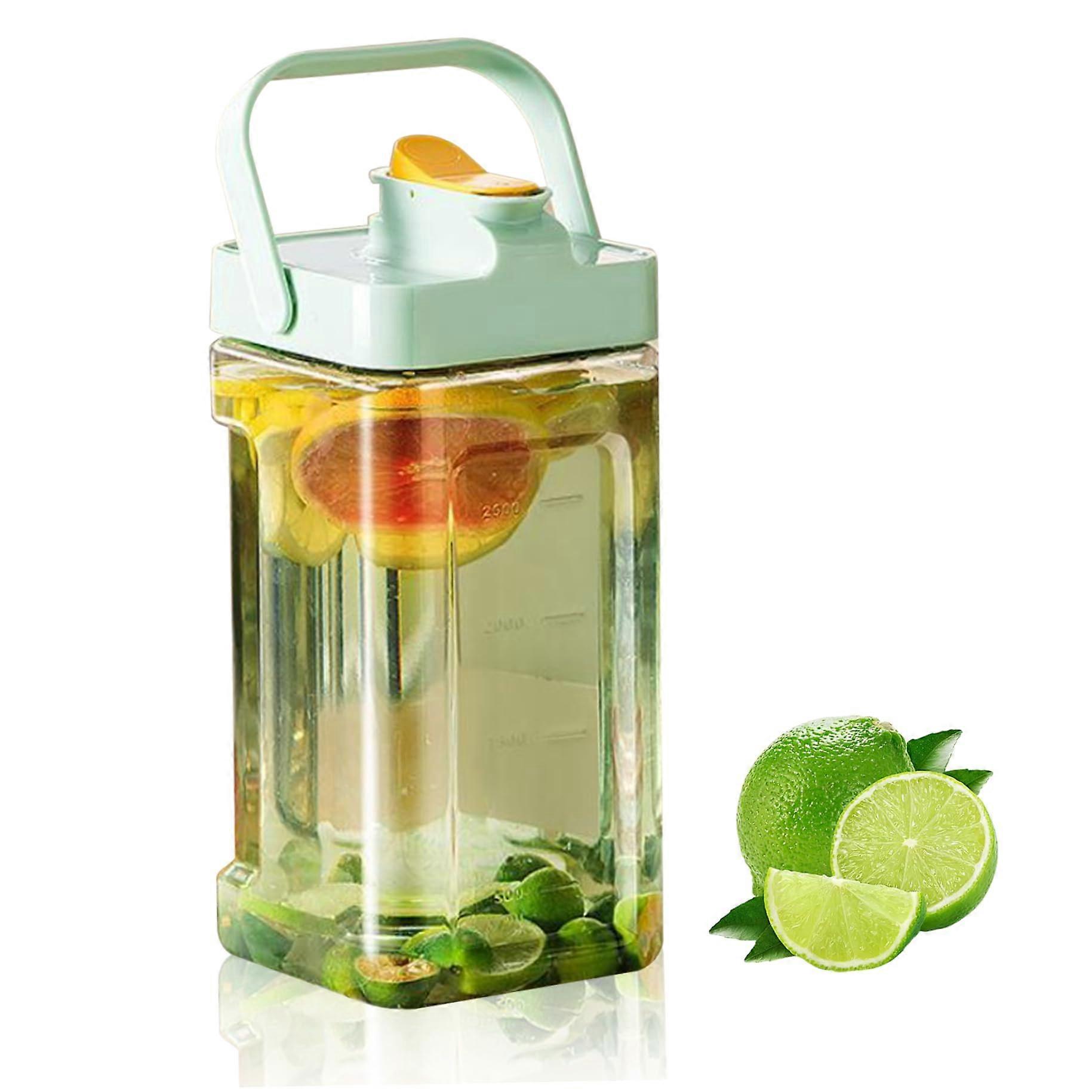 Fridge Beverage Dispenser with Tap 3.5L Large Capacity Leakproof Juice Container for Cold Drinks