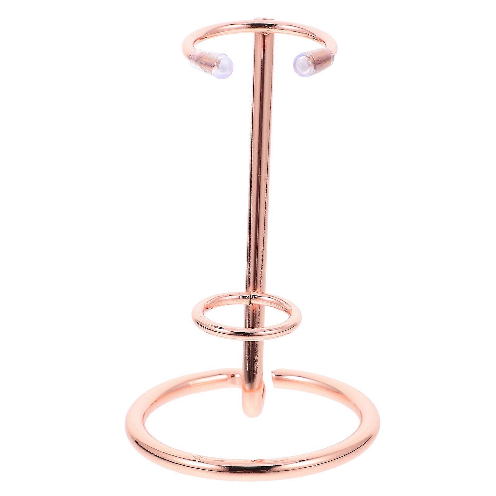 Crystal Display Stand Hexagonal Cylindrical Pedestal for Display 5Pcs