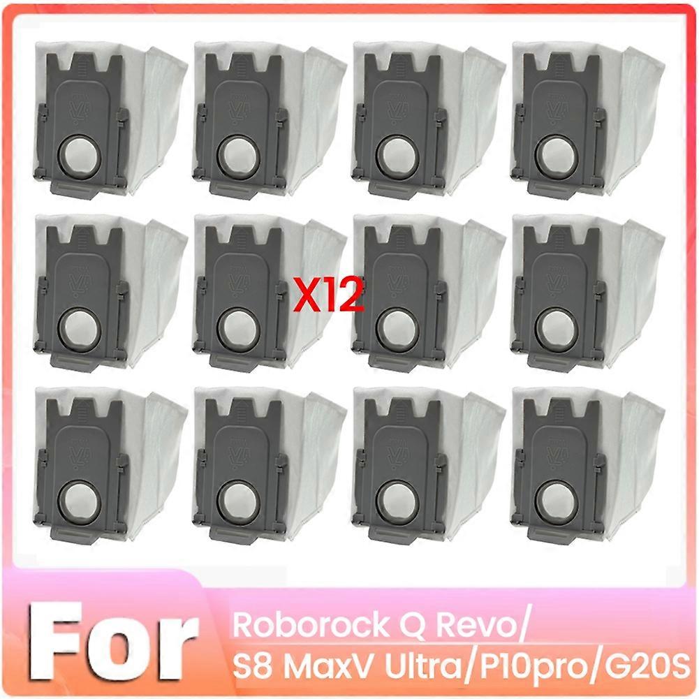 Náhrada vrecka na prach pre Roborock Q Revo/S8 MaxV Ultra / P10Pro / G20S Príslušenstvo pre robotický vysávač 12KS
