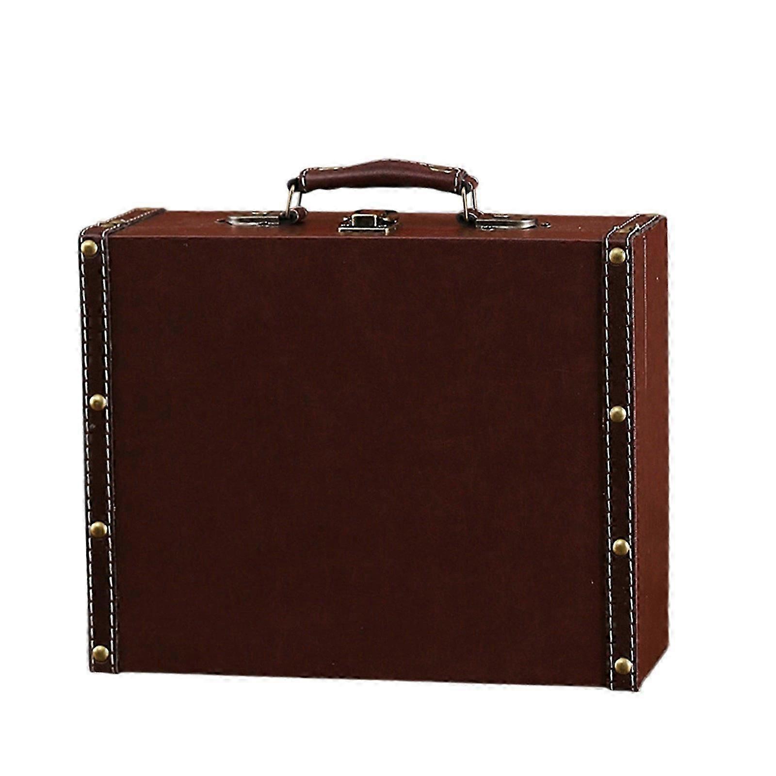 Elegant European Leather Suitcases Spacious Handheld Travel Trunk for Collector and Enthusiasts Daily Casual Use