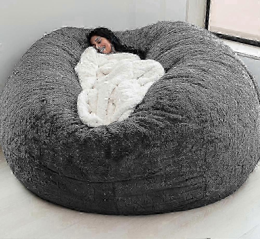 Ny Extra Stor Saccosäck Stolar Sofföverdrag Sofföverdrag Inomhus Lazy Lounger För Vuxna Och Barn Utan Stol Ingår Skyddande Överdrag