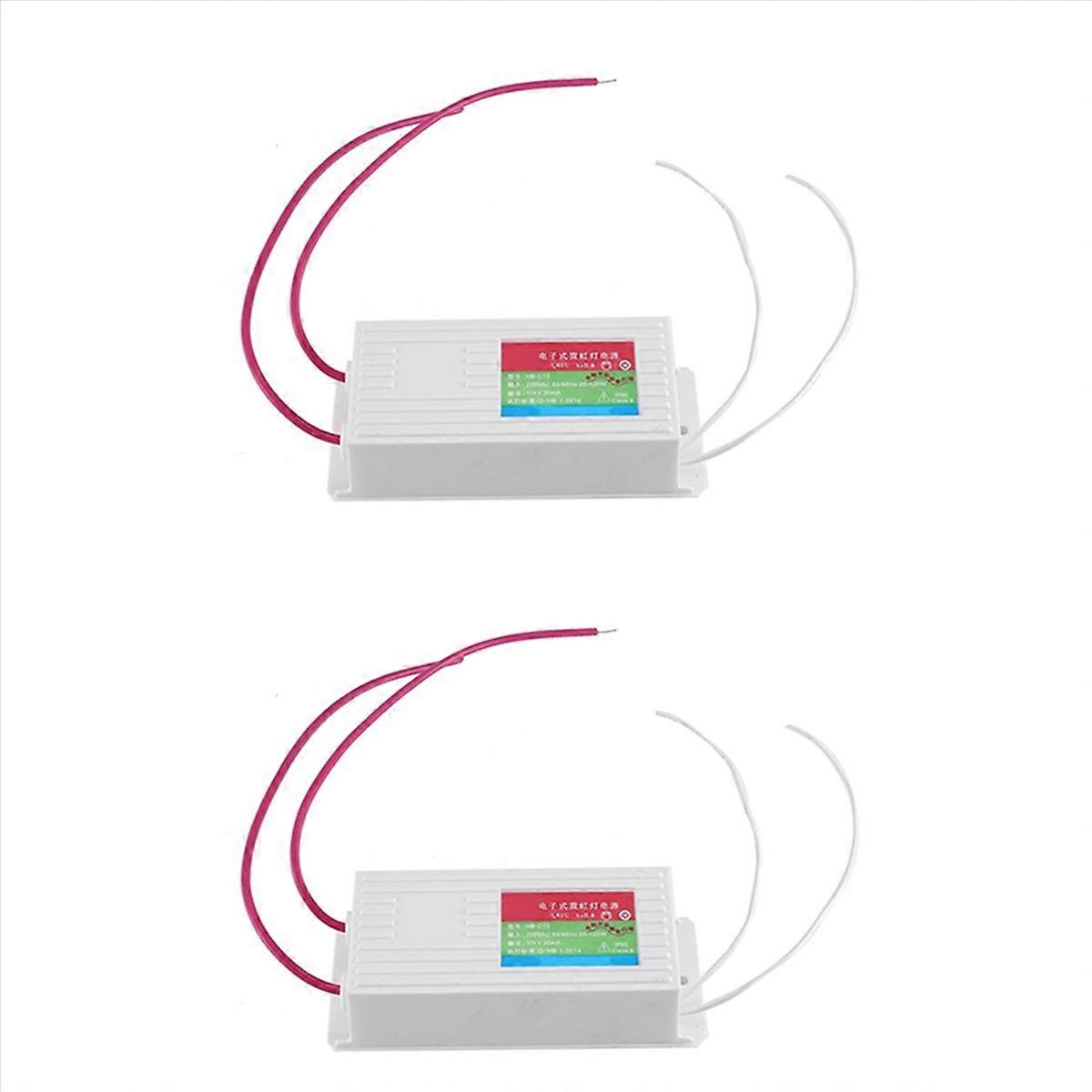2Pcs Electronic Neon Transformer Hb-C10 10Kv Neon Rectifier 30Ma 20-120W Universal Transformer