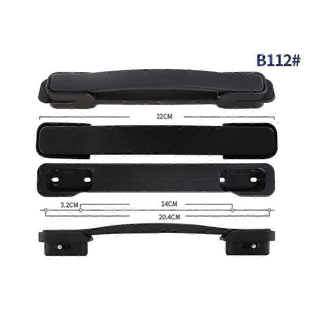 Byte av universellt resväskehandtag - Slitstarkt bagagegrepp i plast för resväskor