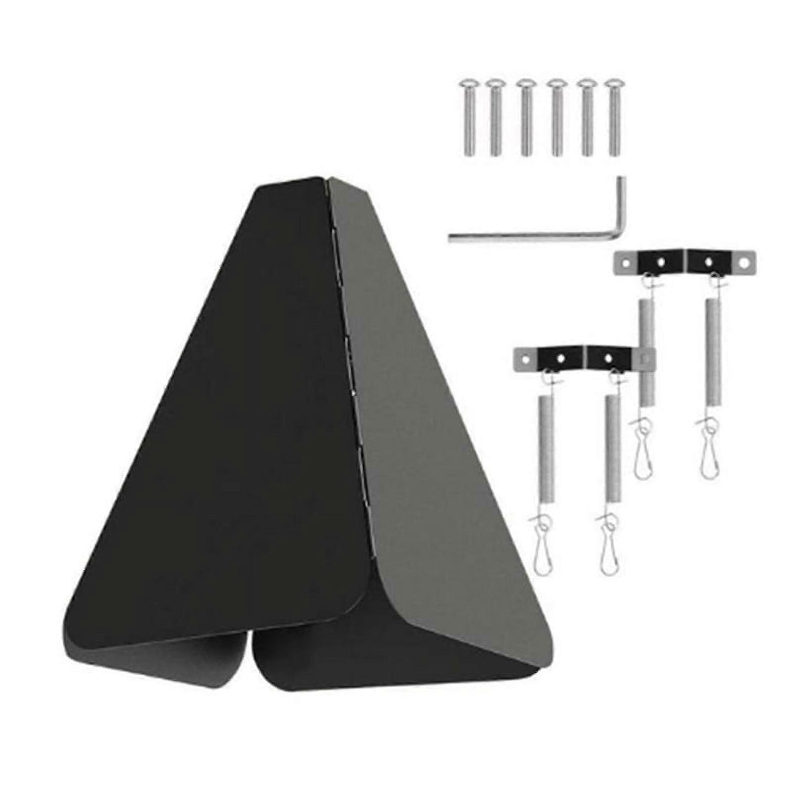 Qtmnekly Anti-Rust Squirrel Baffle Foldable Hanging Squirrel Flapper Wrap Around Squirrel Proof Baffles Outdoor Garden Decor