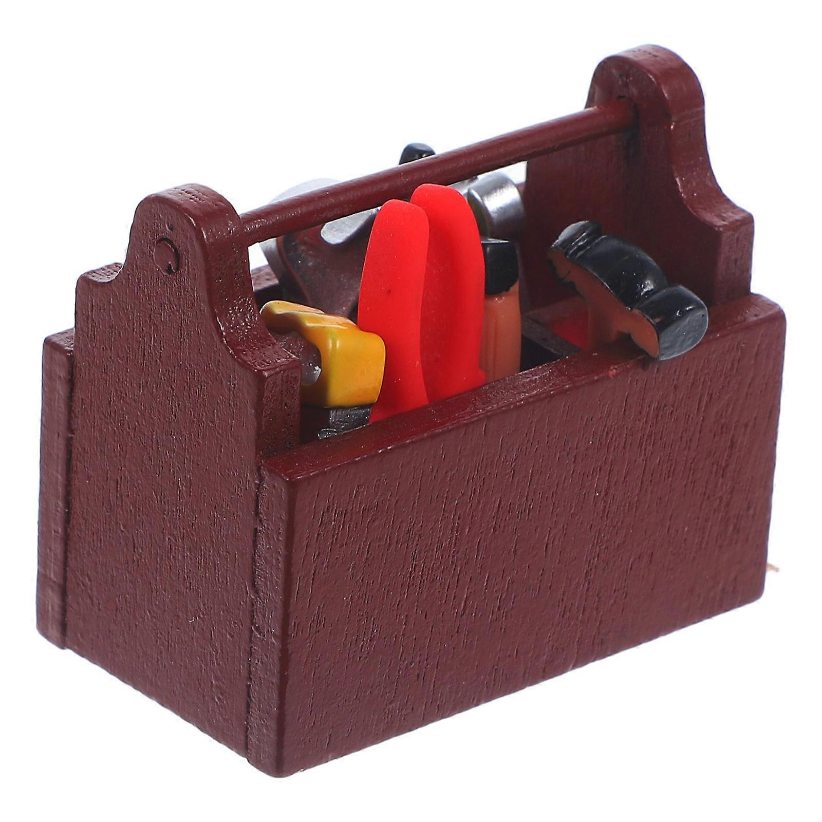 Dollhouse Mini Tools Set Of Decorative Props For Kids Assorted Color Sturdy Material 1 Set