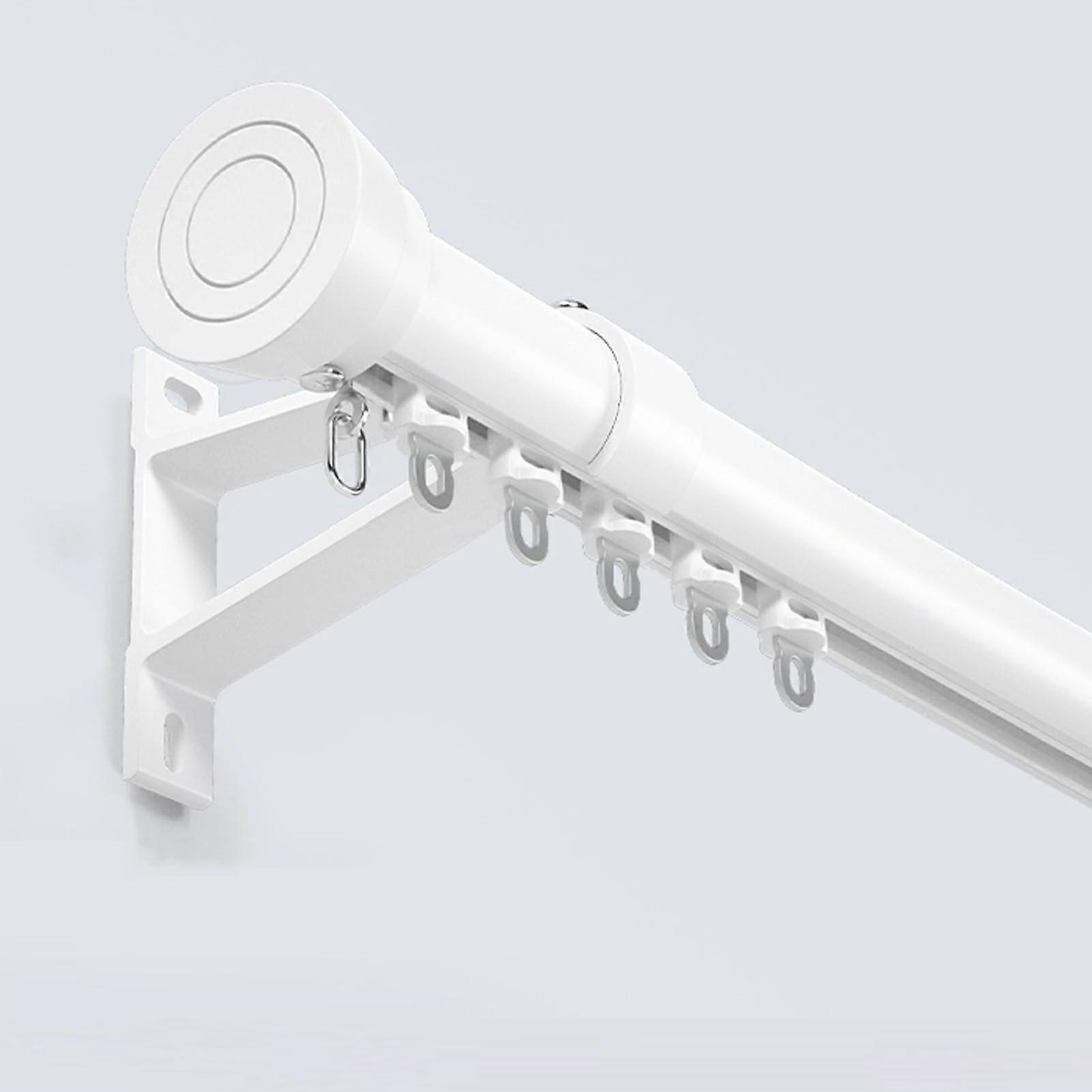 Heavy Duty Aluminum Curtain Track System with Smooth Silent Glide Rollers, Wall Mounted 19ft