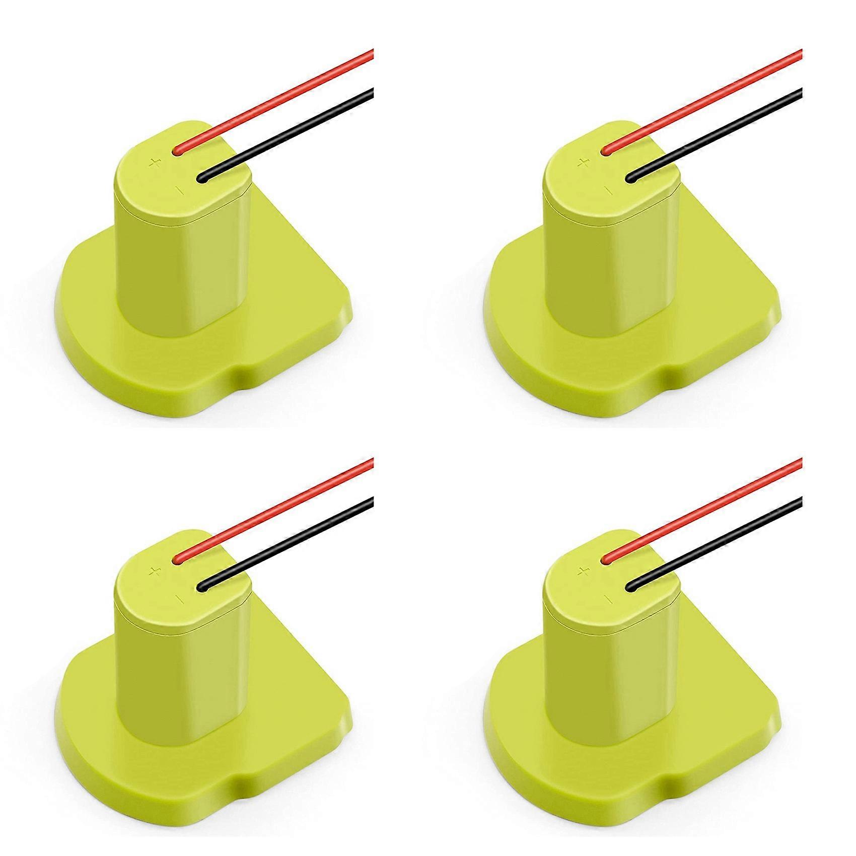 4X for Power Wheels Battery Adapter for Ryobi One+ 18V Li-Ion Battery, Power Tool Battery Converter with 12 Gauge Wire