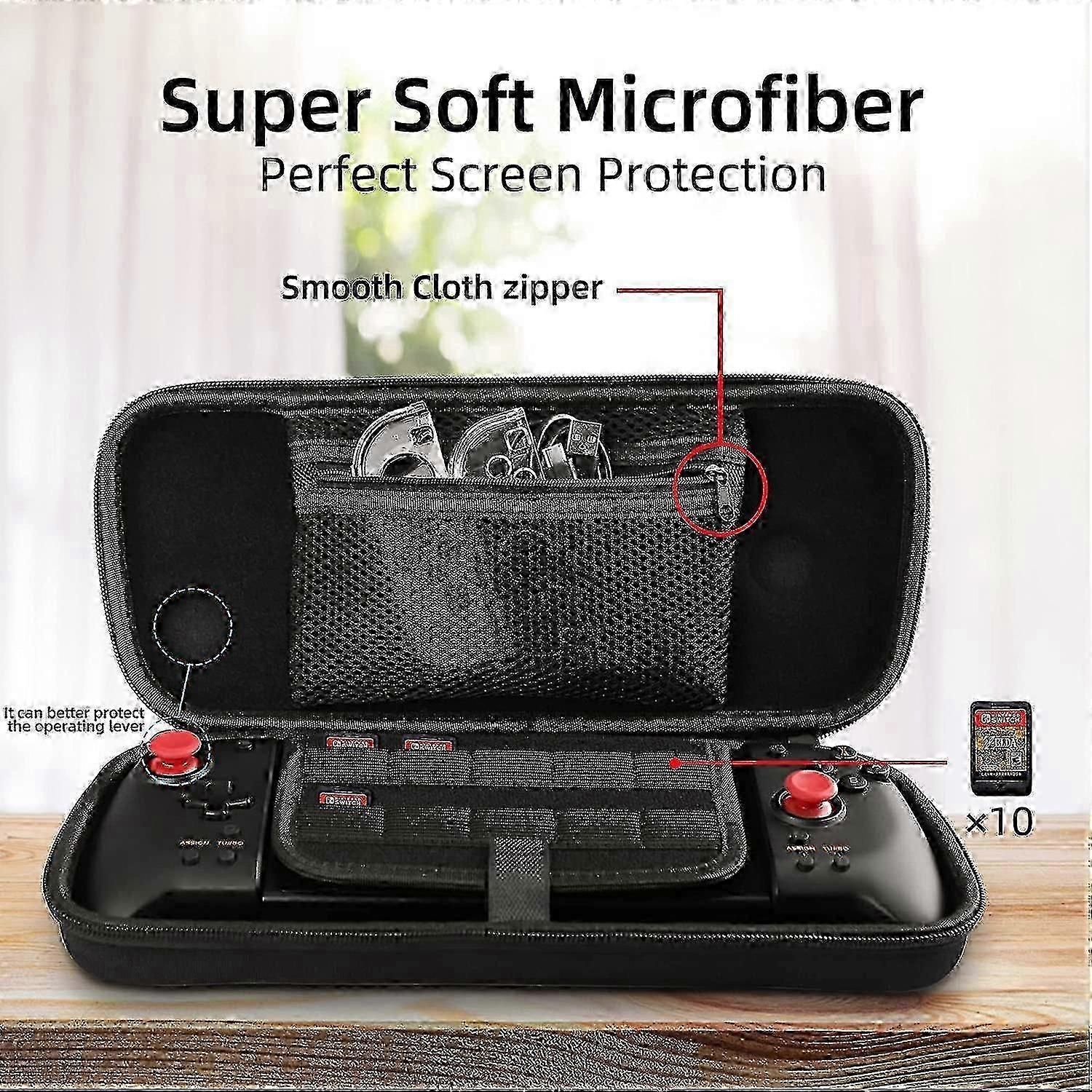 Durable case for Hori Split Pad Pro holds 10 game cards