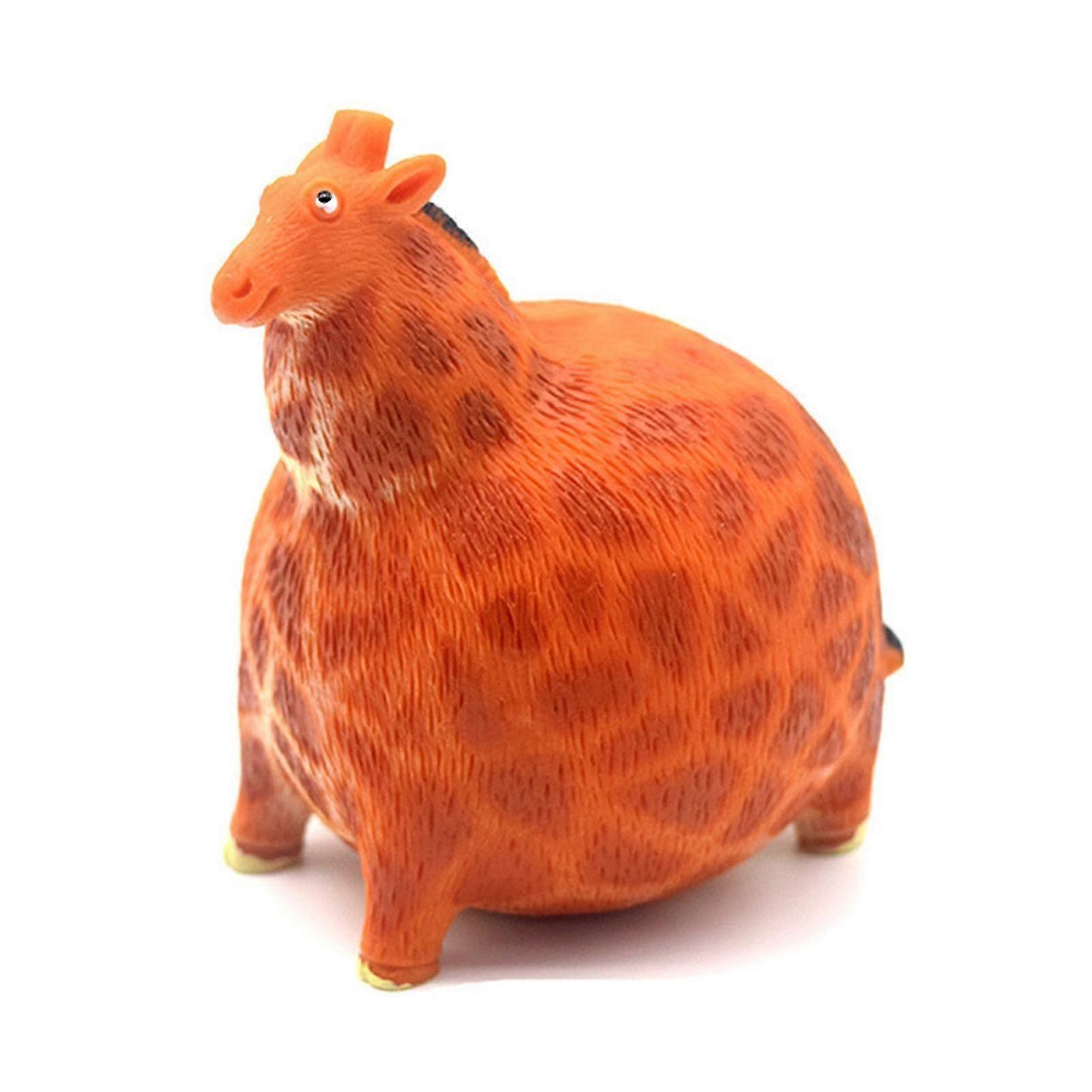 Novel Large Belly Simulation Crocodile Giraffe Leopard Model Toy Trick Doll w