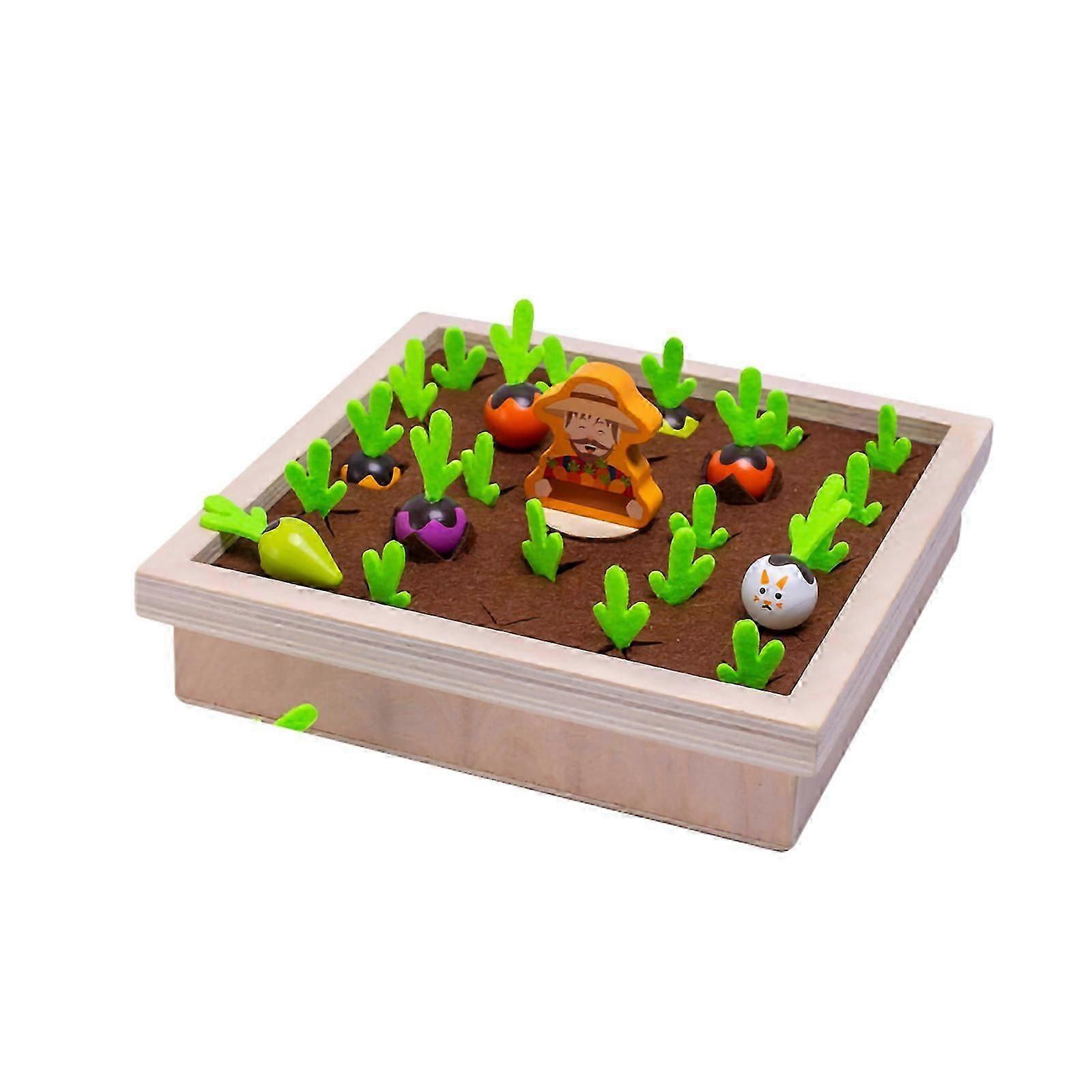 Wooden carrot memory children's parentchild interactive table game LA5493