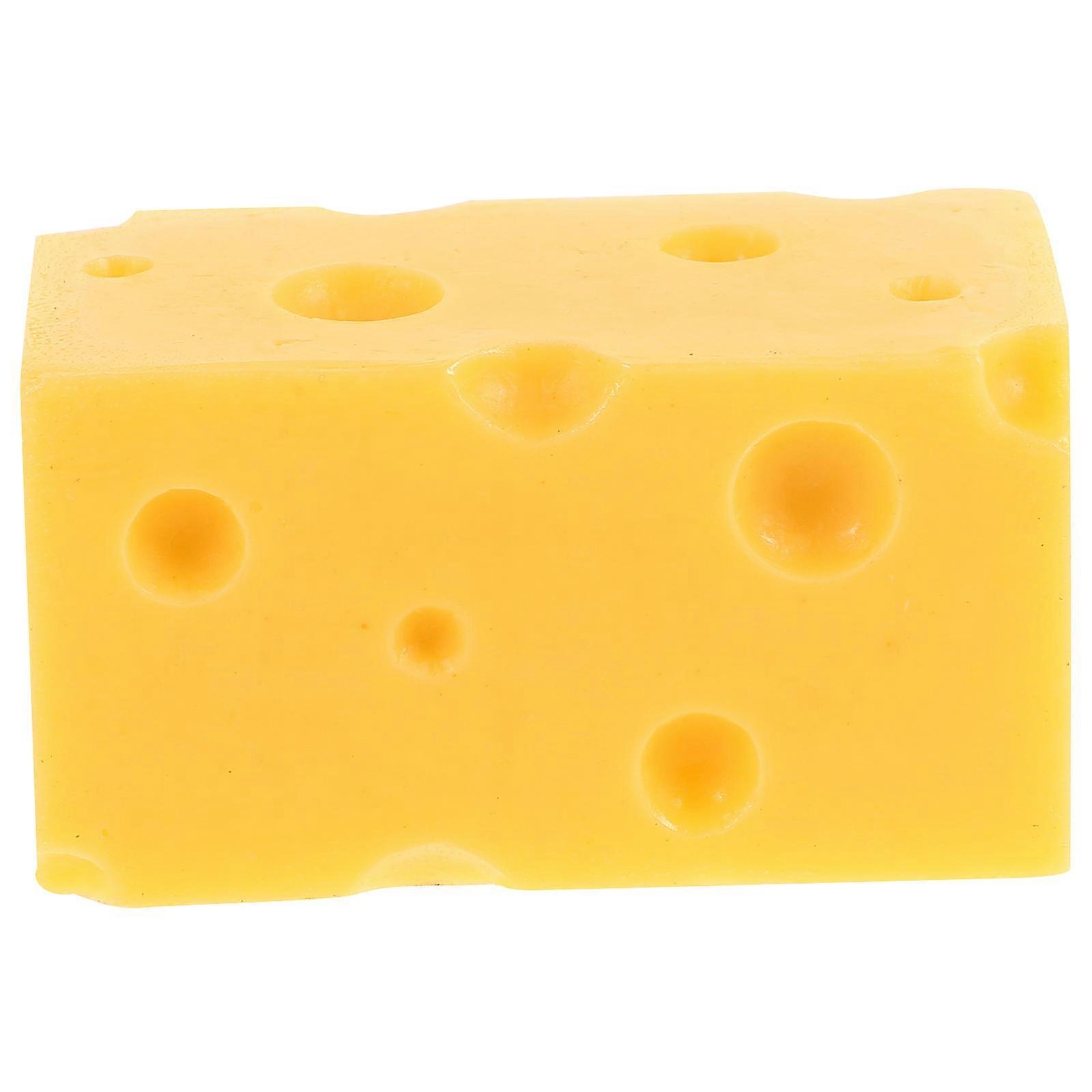 Realistic Fake Cheese Model for Kitchen Decoration with Yellow Resin