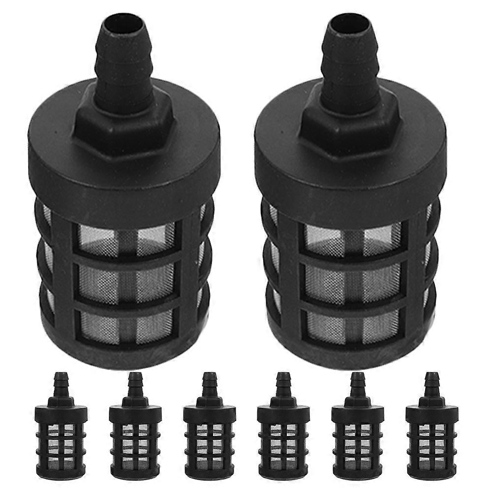 Black Double Layer Inlet Filter for Garden Hose Self-Priming 8Pcs
