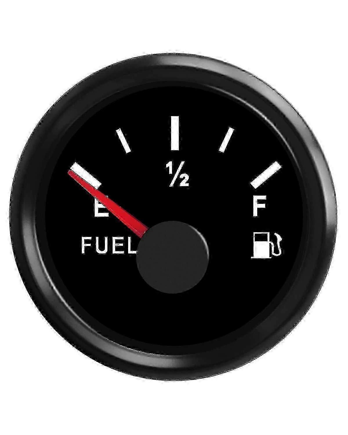 Fuel Gauge for Car and Boat, 0-90 Ohm with 52mm LED Dial Display