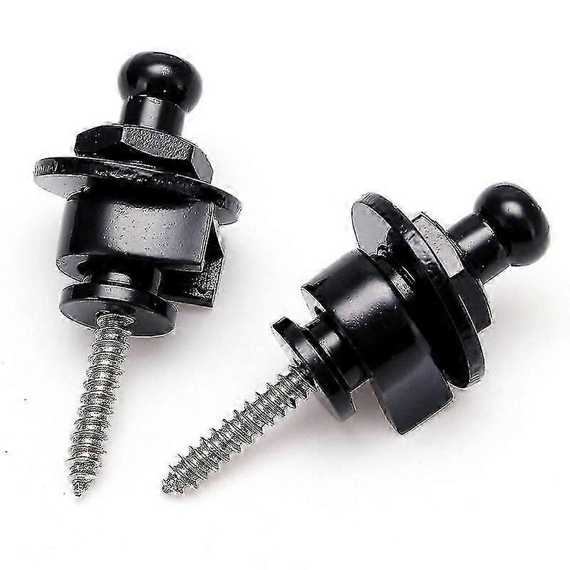 2 st remlås säkerhetslås ändknapp gitarrremmar bältesspänne för gitarr