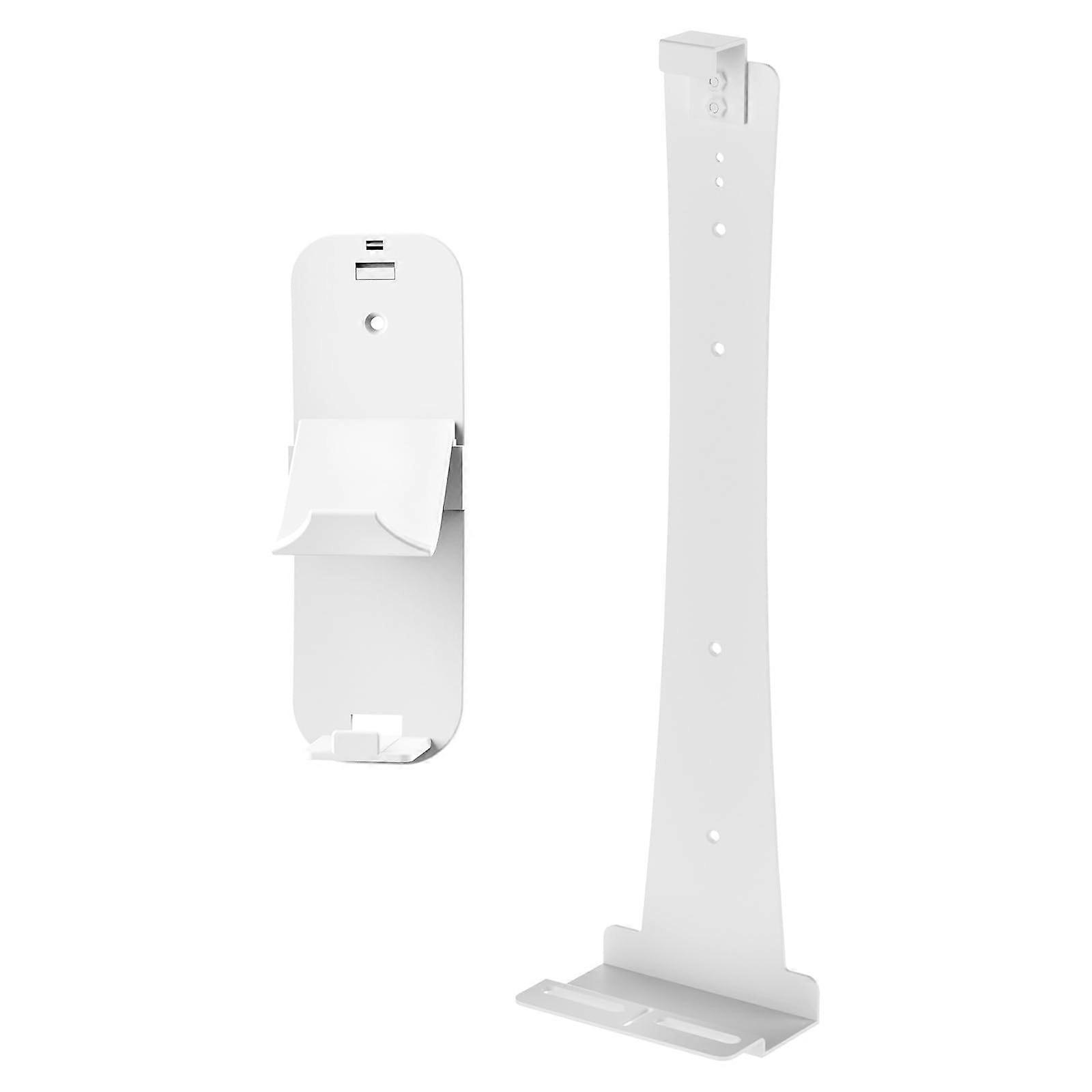Wall Mount for PS5 Pro Slim Console with Controller Holder and Versatile Accessory Storage Hook White