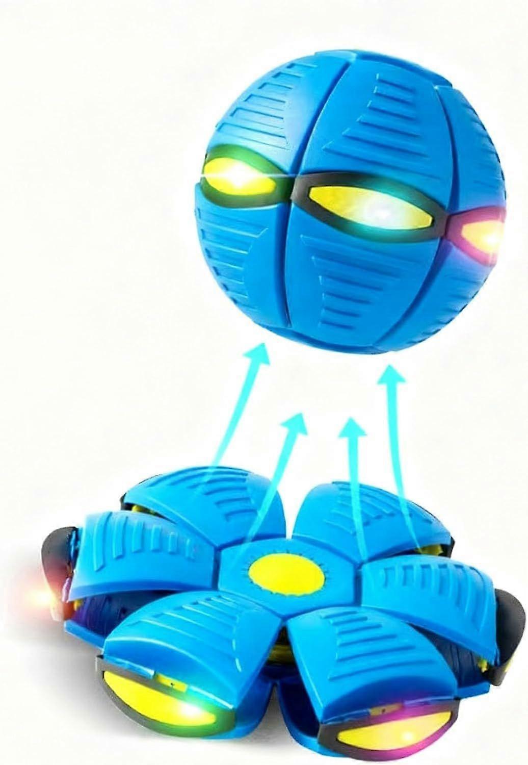 Fantastic New for 2026 Children's Bouncing Ball with LED Lights, Magic Metaball, Magic Flying Saucer, Bouncy Ball, Parent-Child Interaction