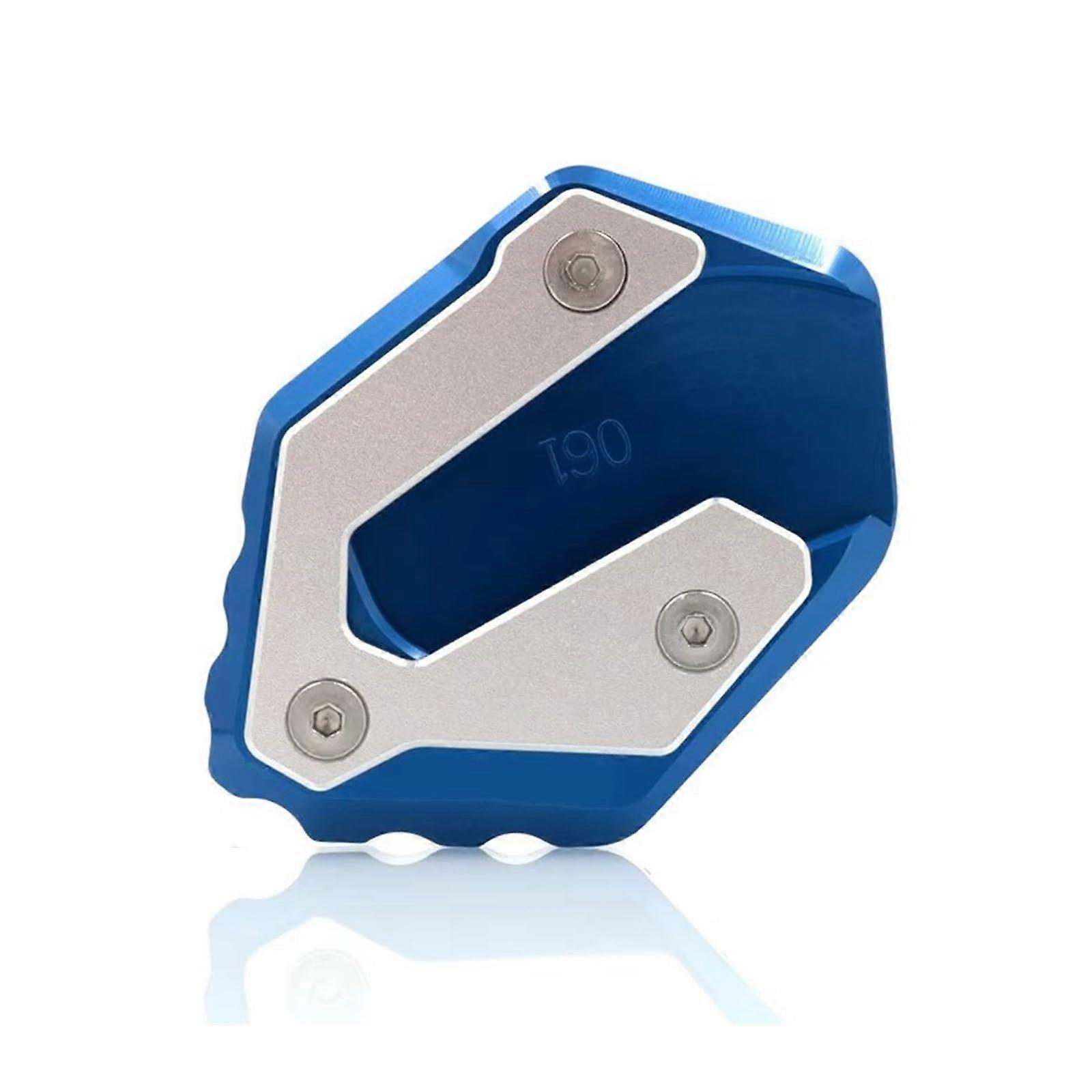 CNC Motorcycle Kickstand Extension Side Stand Enlarger Pad for Yamaha FZ6 FZ6S2 20042009 Blue