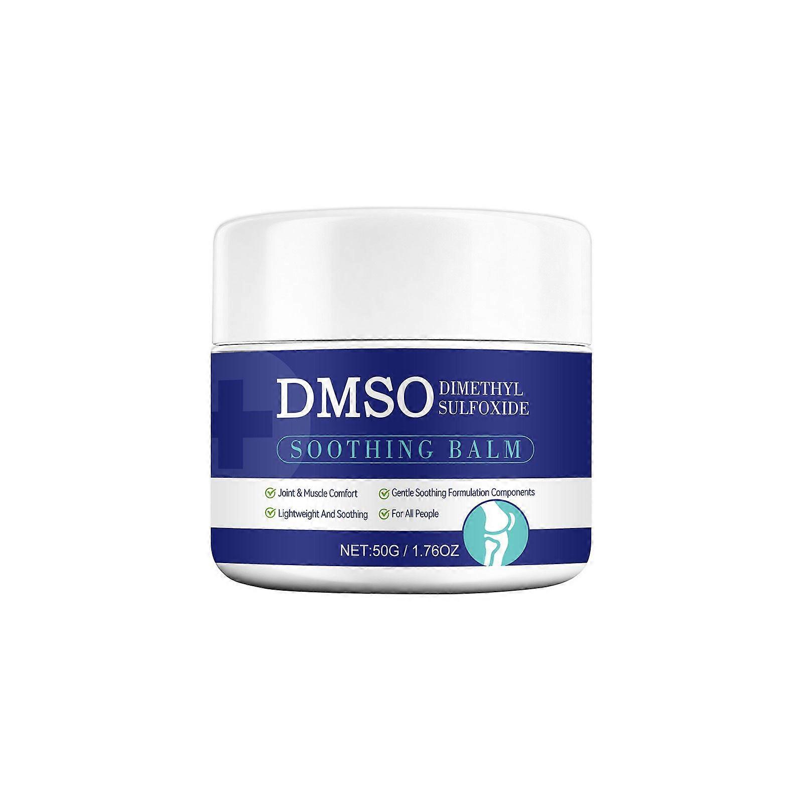 Crème à base de DMSO de qualité pharmaceutique avec arnica, encens, chlorure de magnésium et vitamine E. Crème topique pour le confort articulaire, soulageant les douleurs, l'inflammation et les tensions musculaires.